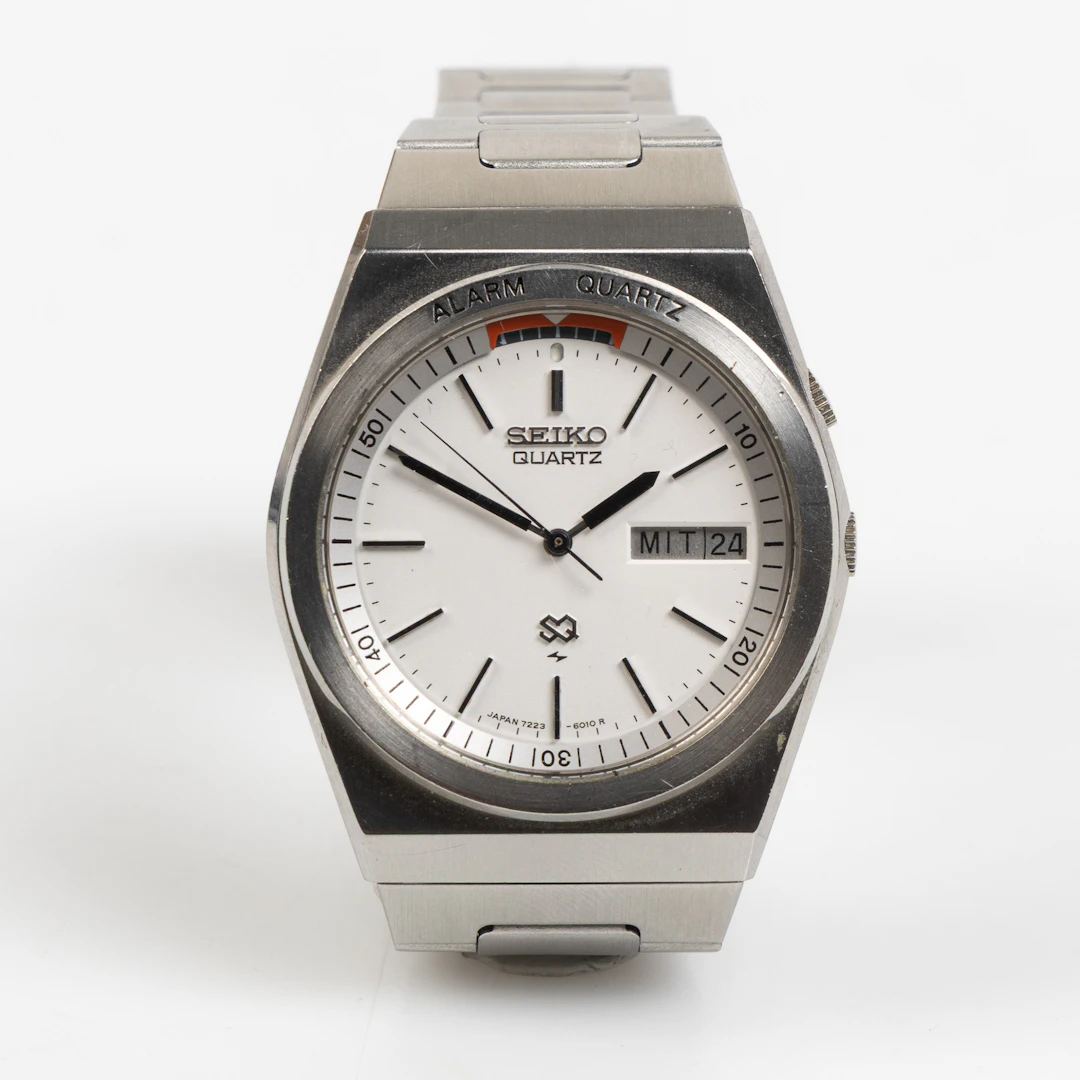 SEIKO, SQ Alarmquartz, armbandsur, 33x41 mm, stål, ca 1980.