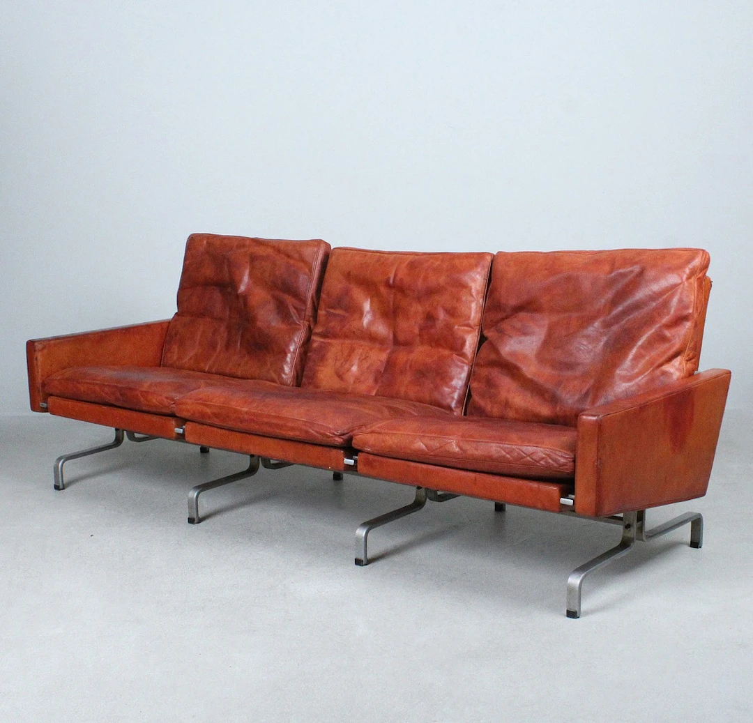 POUL KJAERHOLM. E. Kold Christensen. Sofa / Dreisitzer, Modell 'PK-31-3'