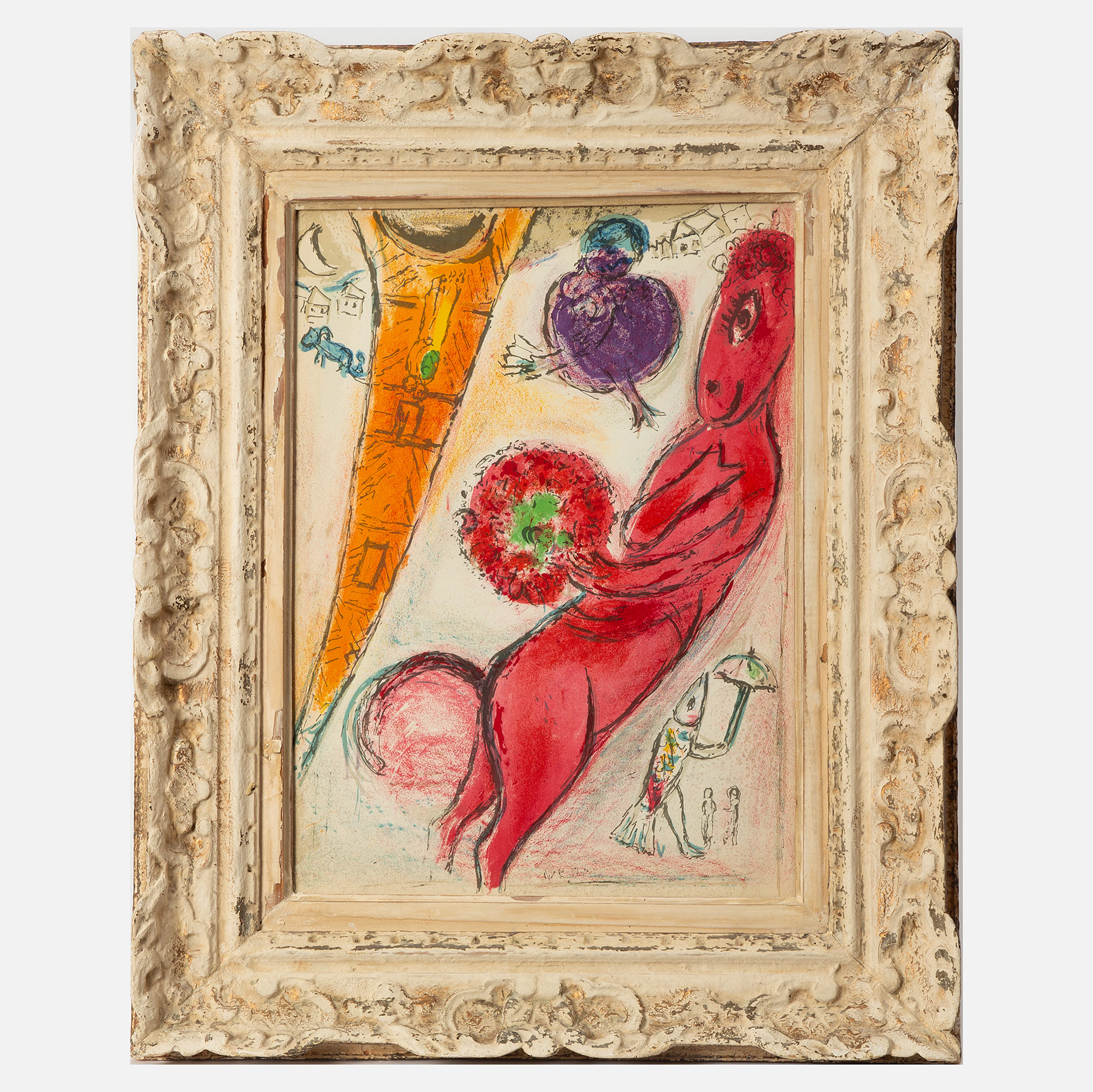 MARC CHAGALL. EFTER. "La Tour Eiffel à L'Ane".