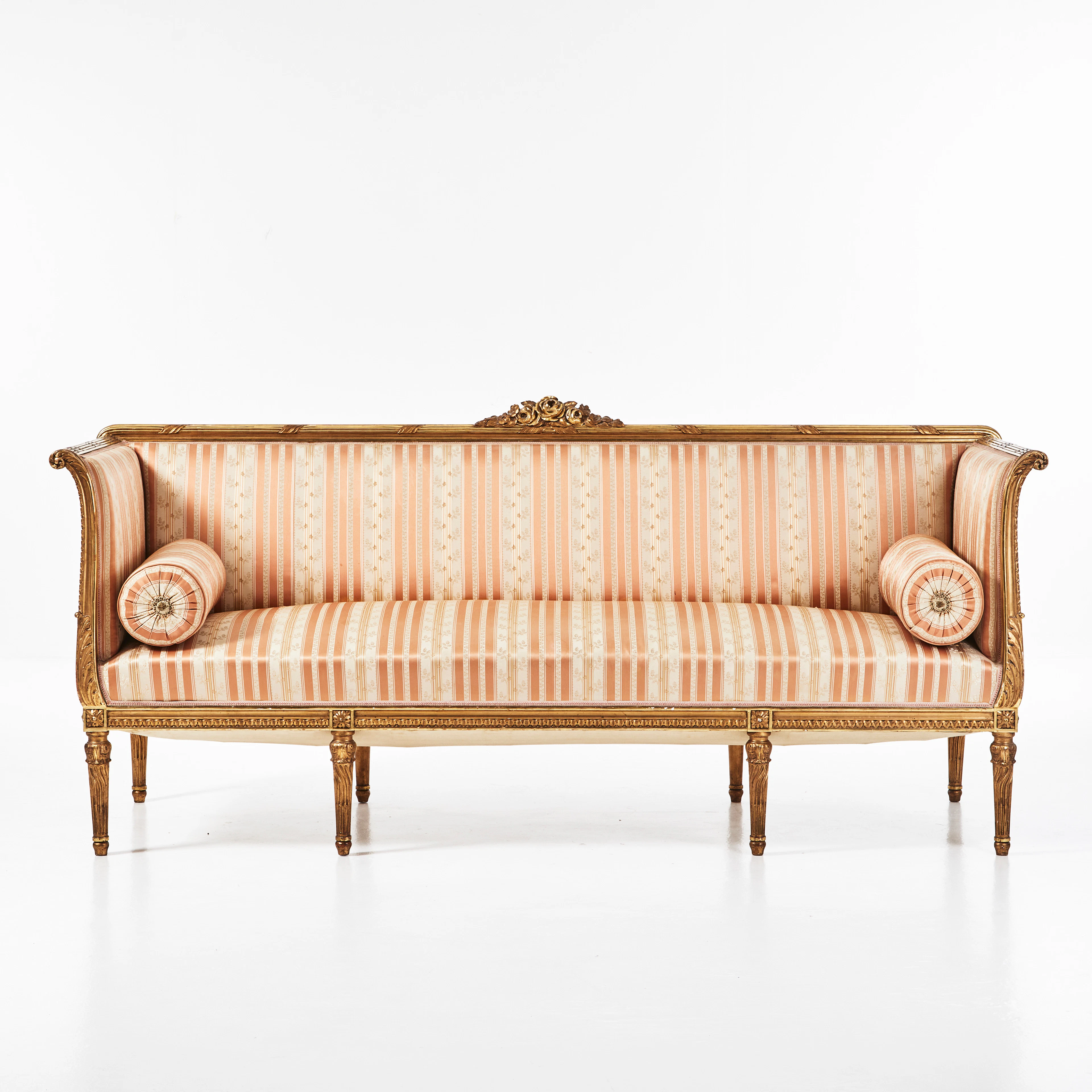 SOFFA, sengustaviansk stil, 1900-talets första kvartal, dekor i pastellage