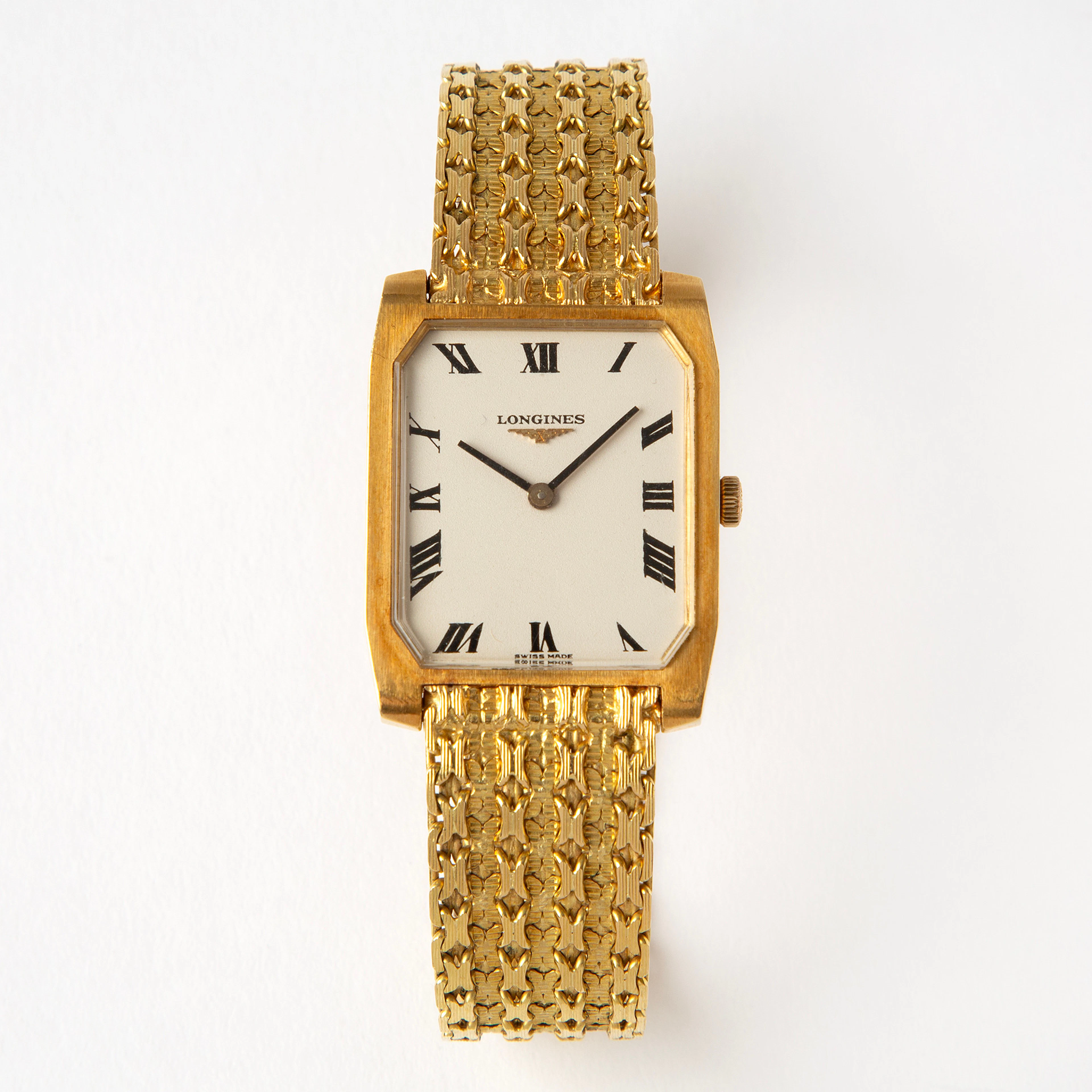 LONGINES, armbandsur, 27 x 30 (36) mm, 18K guld, ca 1971.