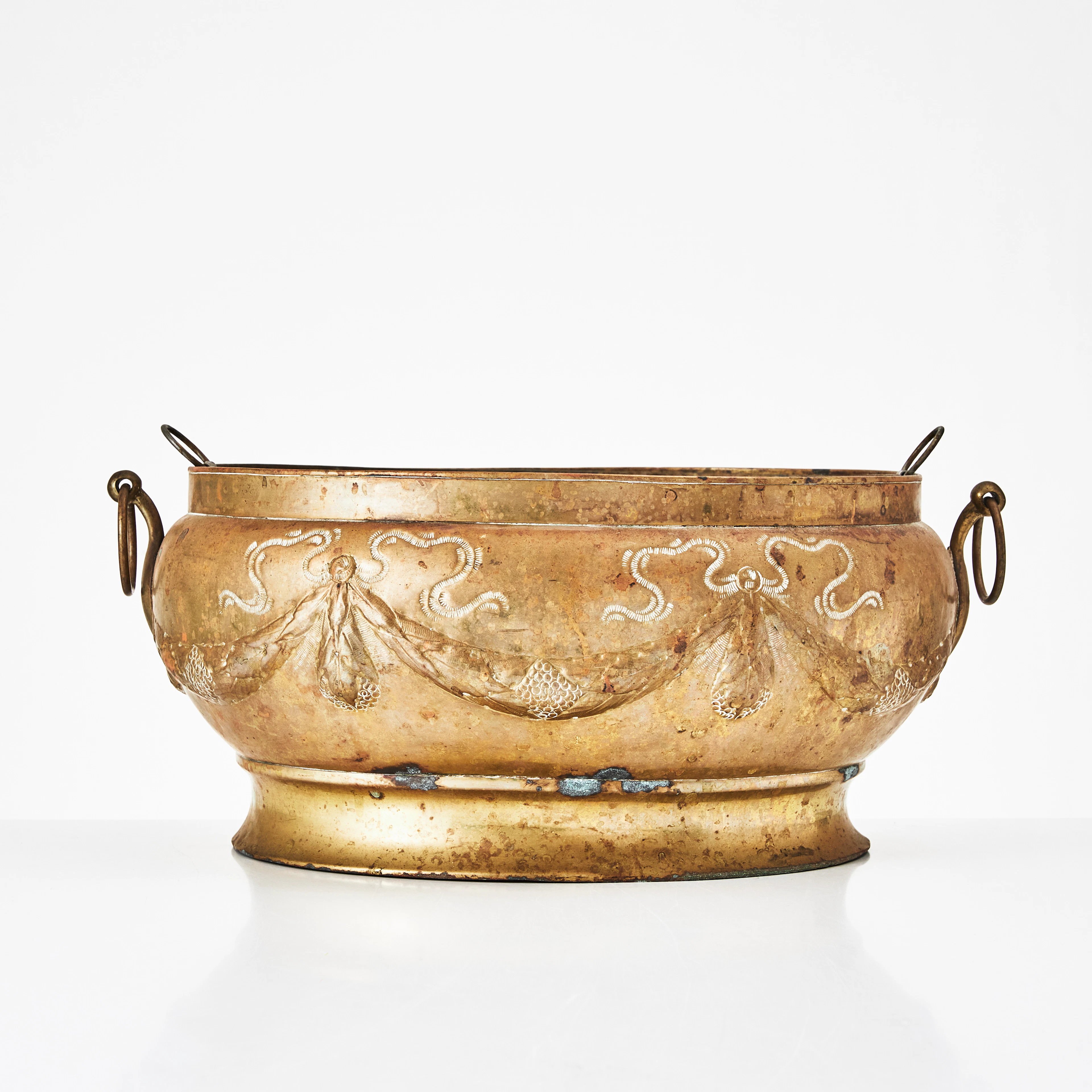 JARDINIERE, 1800-tal, gustaviansk stil, mässing.