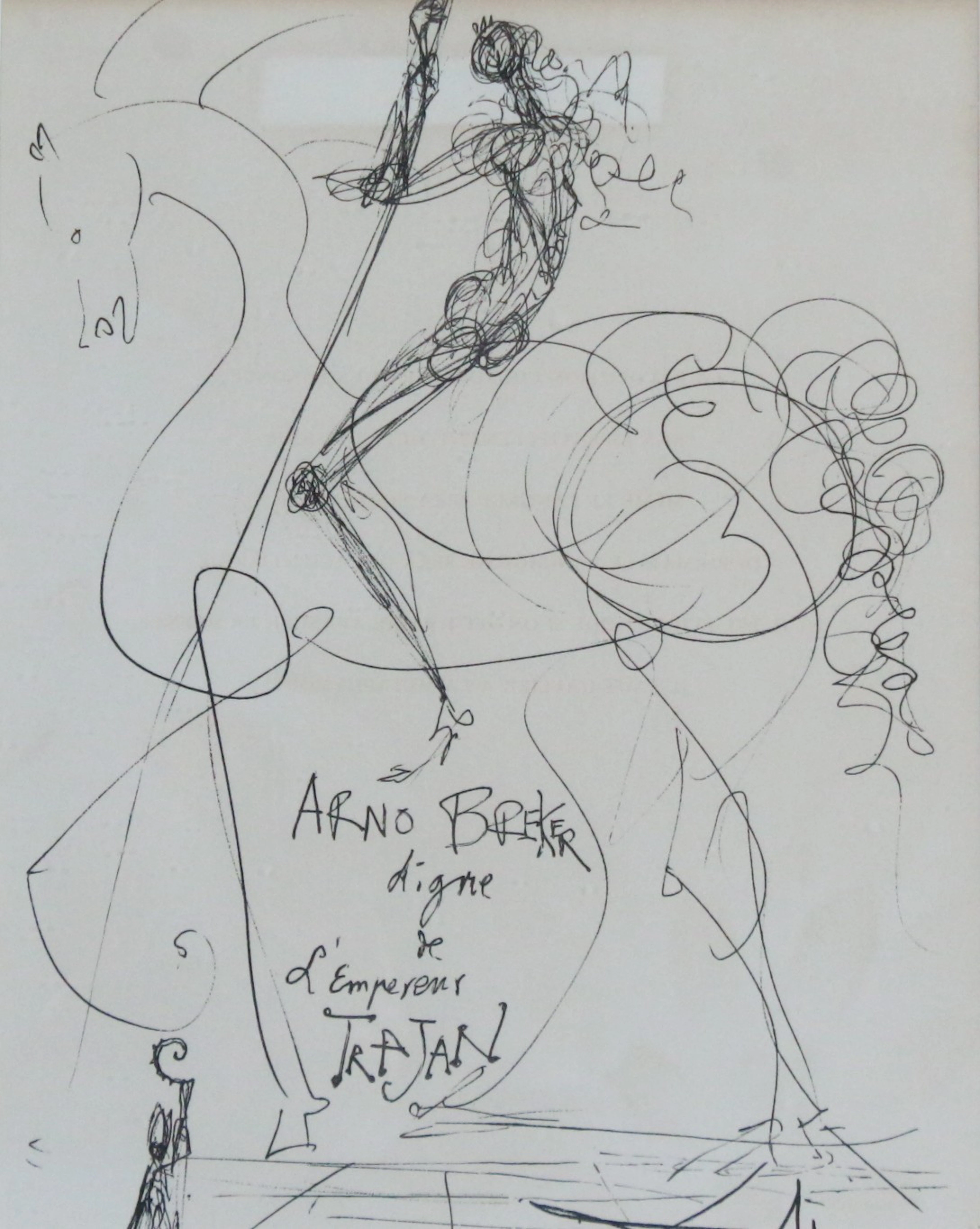 SALVADOR DALI (1904-1989). NACH. Druckgrafik, "Salvador Dalí pour Arno Breker".