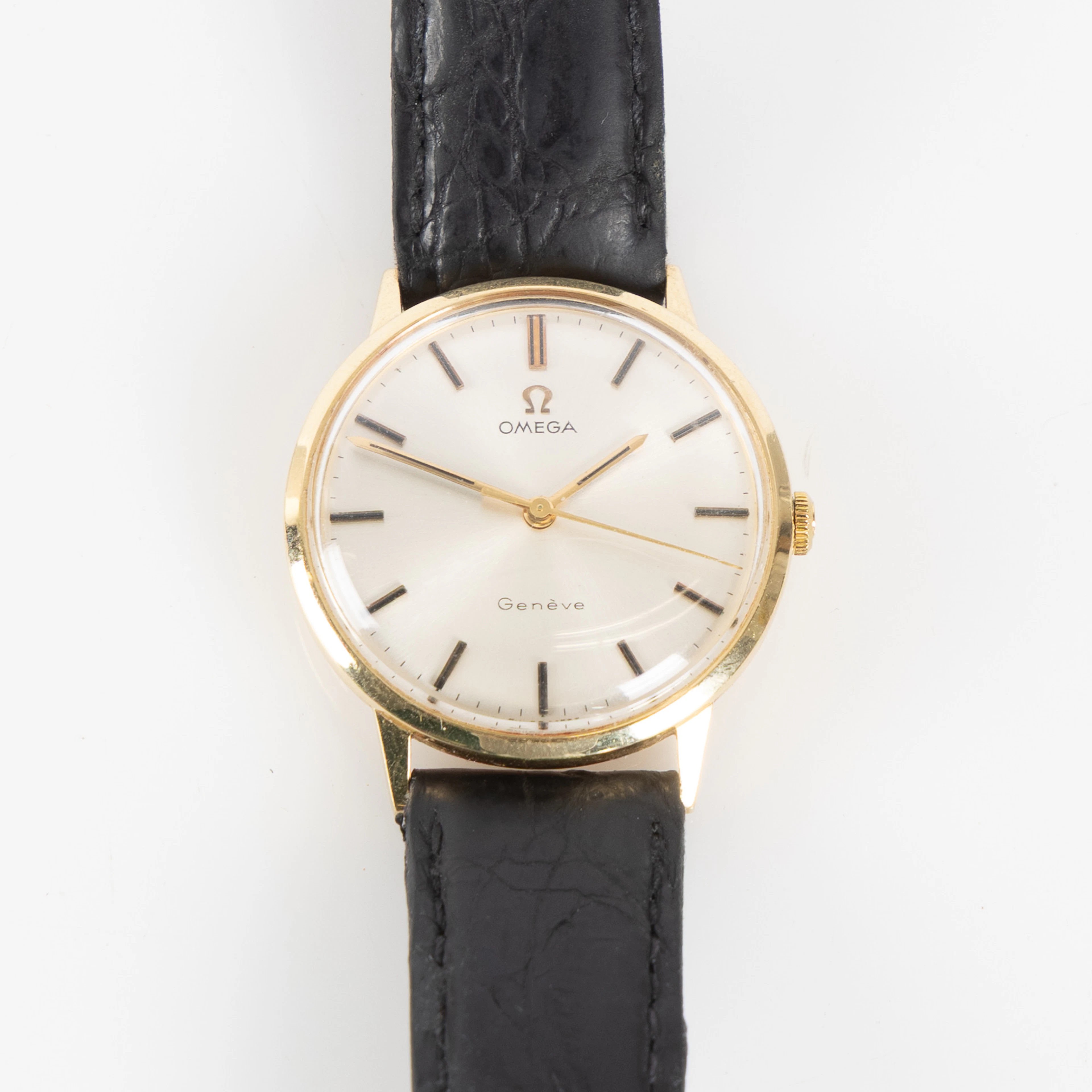 OMEGA, Geneve, armbandsur, 33 mm, 14K guld, 1970-tal.