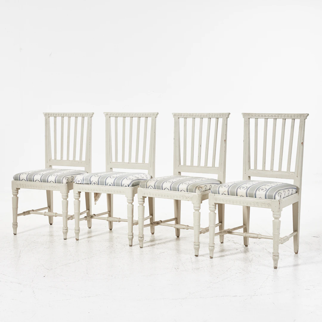 STOLAR, 4 st., gustaviansk stil, 1900-talets första hälft, skuren