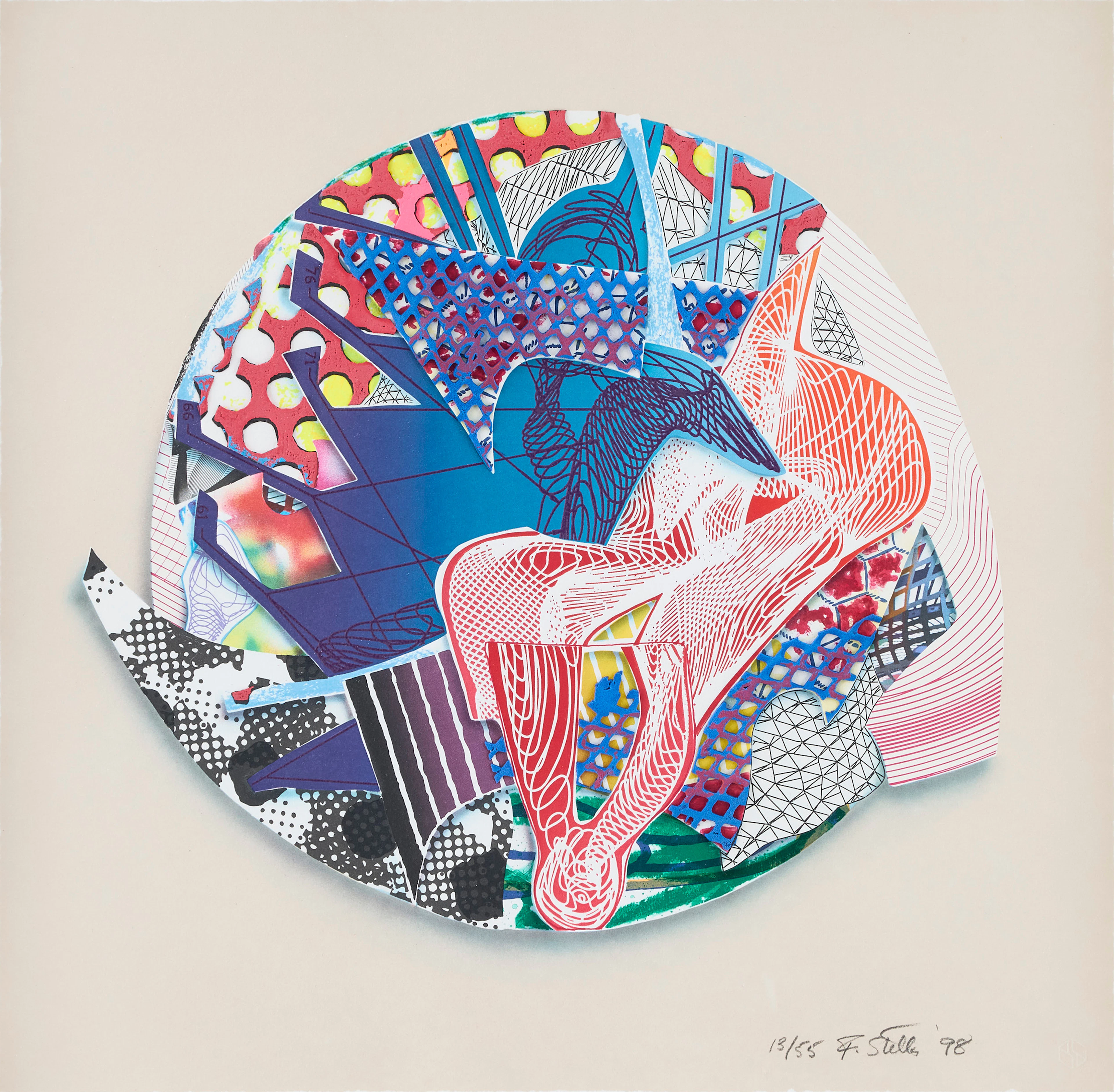 FRANK STELLA. "Roncador" from "Imaginary Places III".