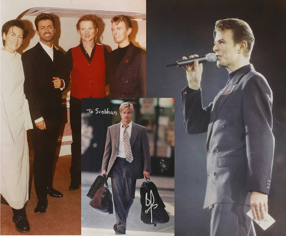 A signed photograph of Brad Pitt from 'Meet Joe Black'