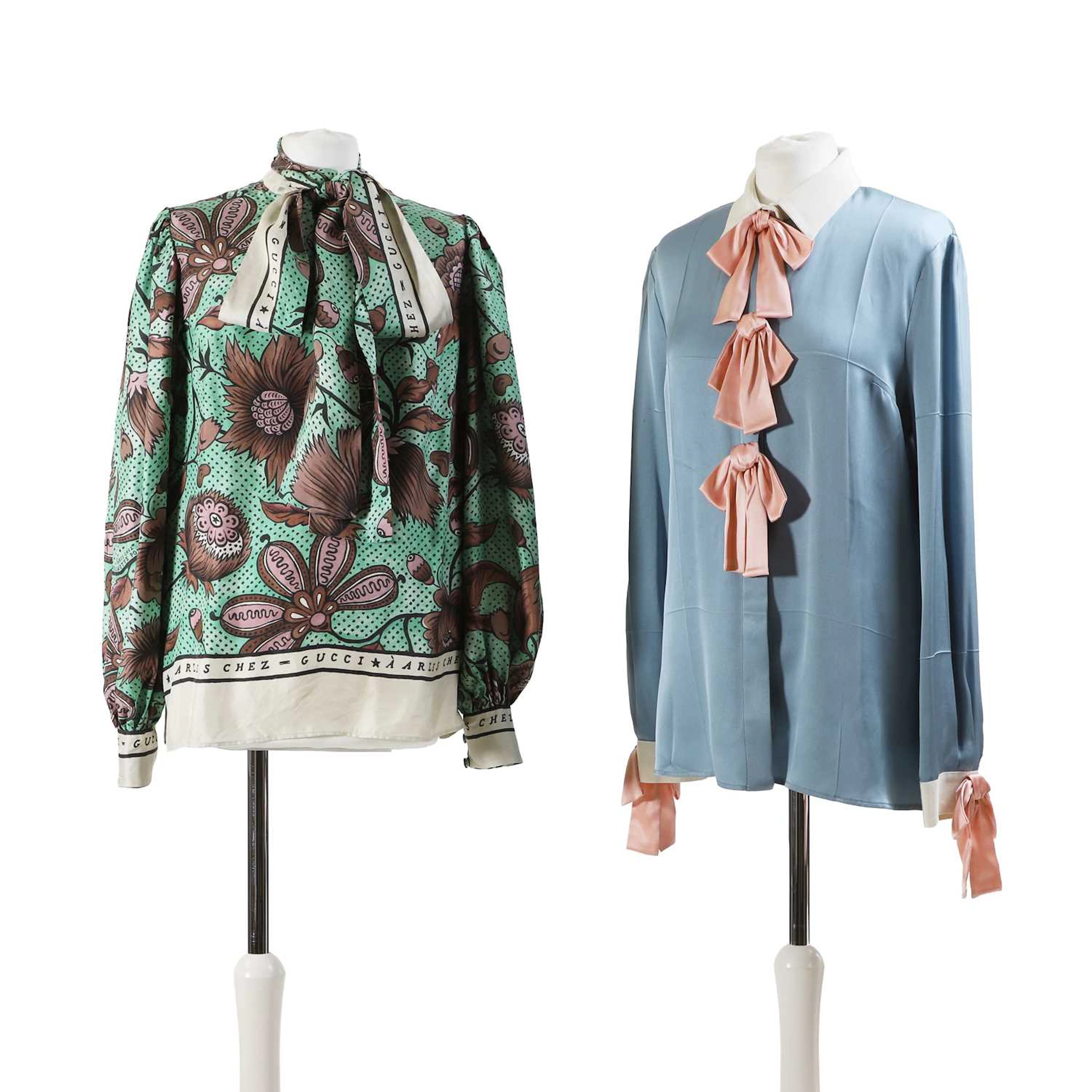Gucci two silk blouses