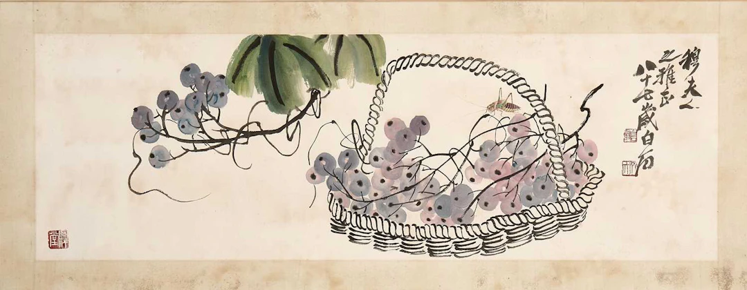 A Chinese gouache painting 20th century