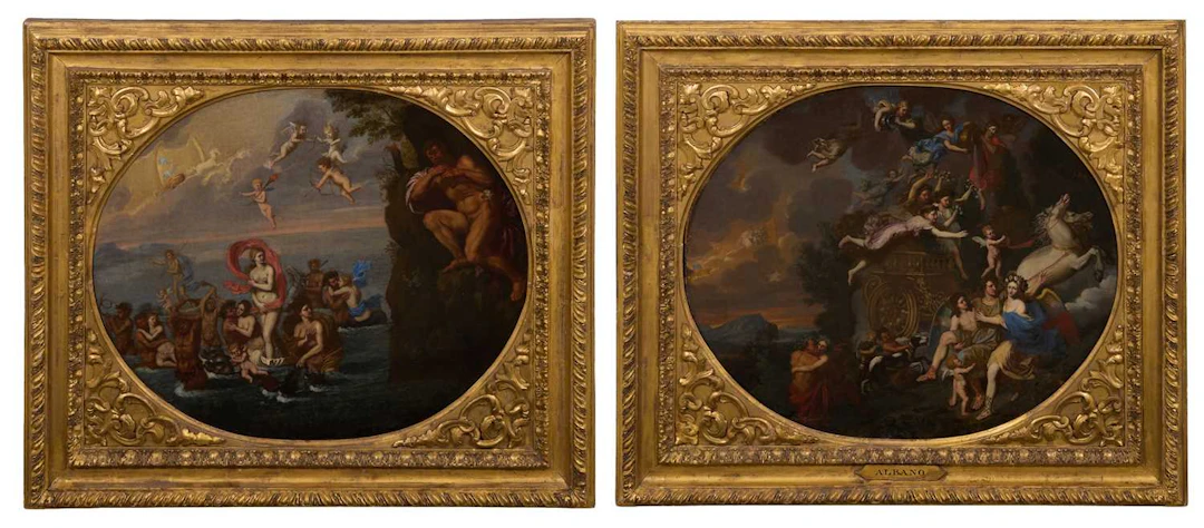 Circle of Jacques Stella (French, 1596-1657) Galatea and Polyphemus;