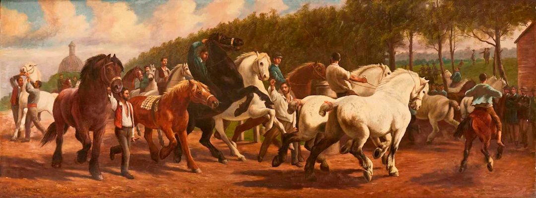 W G Becker (late 19th/early 20th century), after Rosa Bonheur 'The Horse Fair'