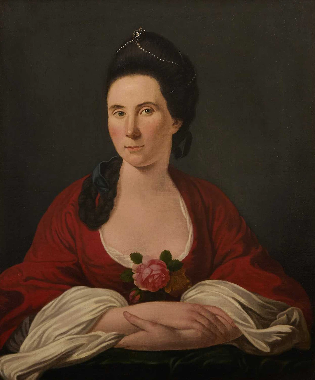 George Chalmers (British, circa 1720-1791) Portrait of a lady, said