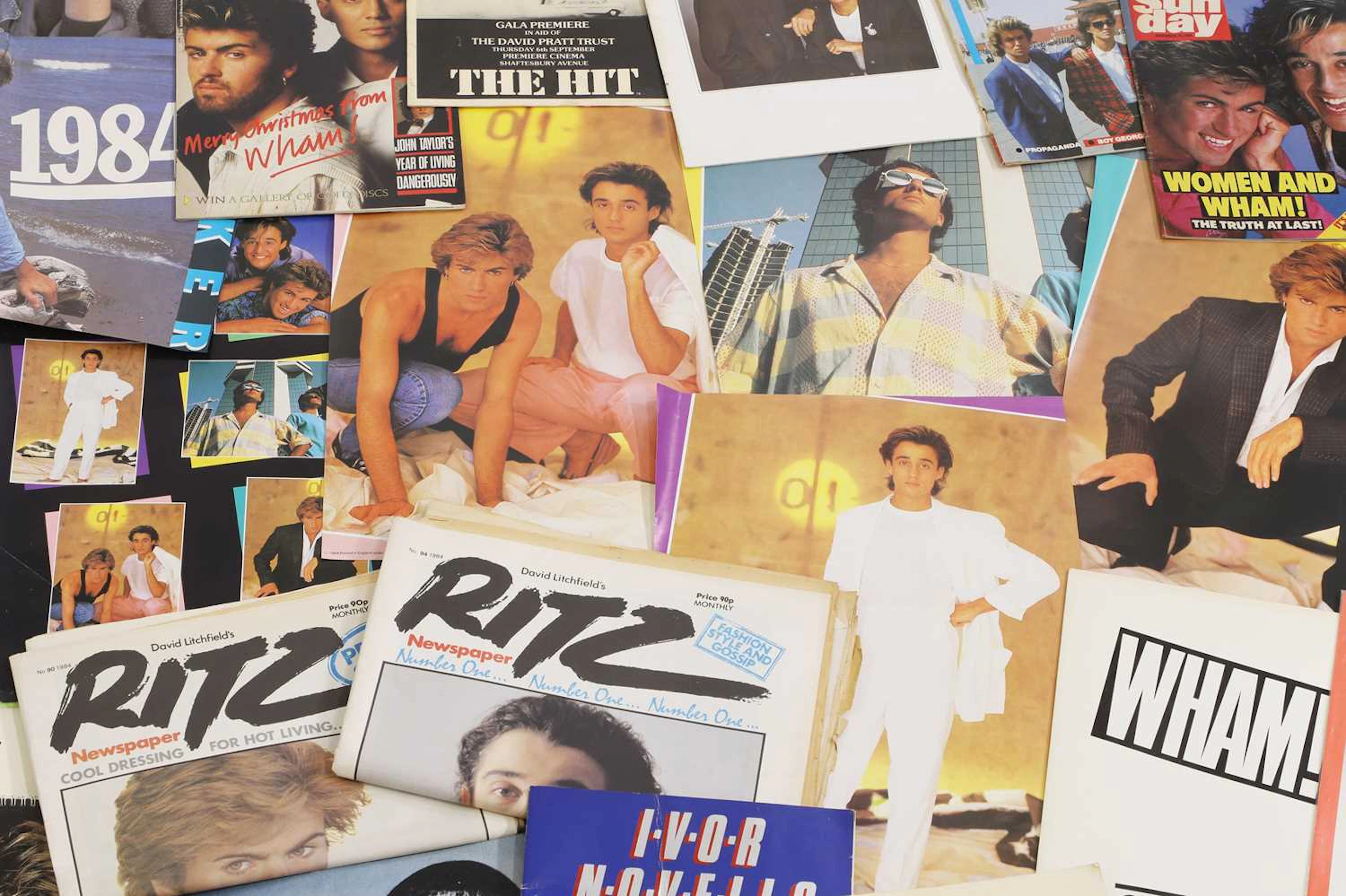 Wham! and other pop music memorabilia comprising: