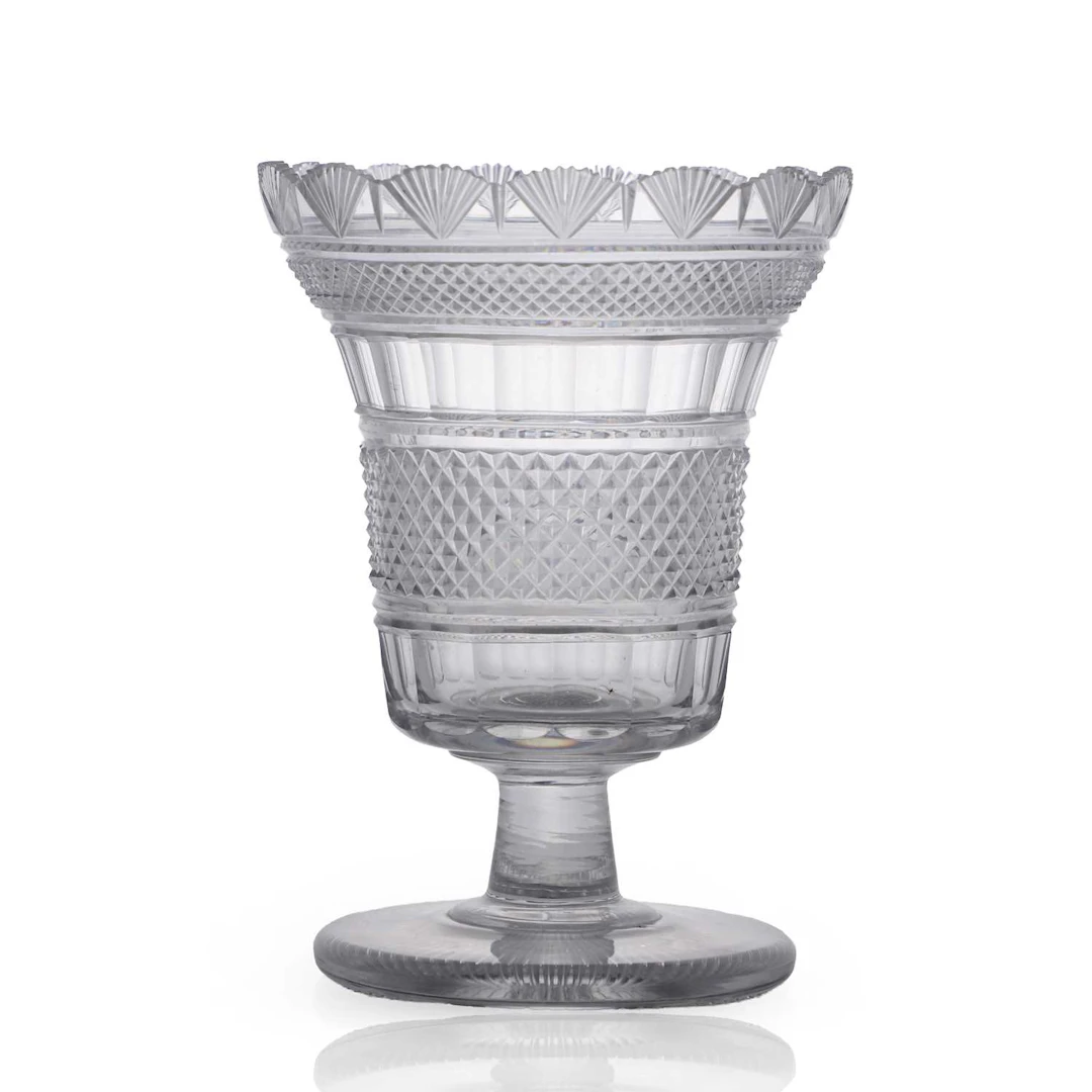 An Anglo-Irish cut-glass celery vase circa 1820