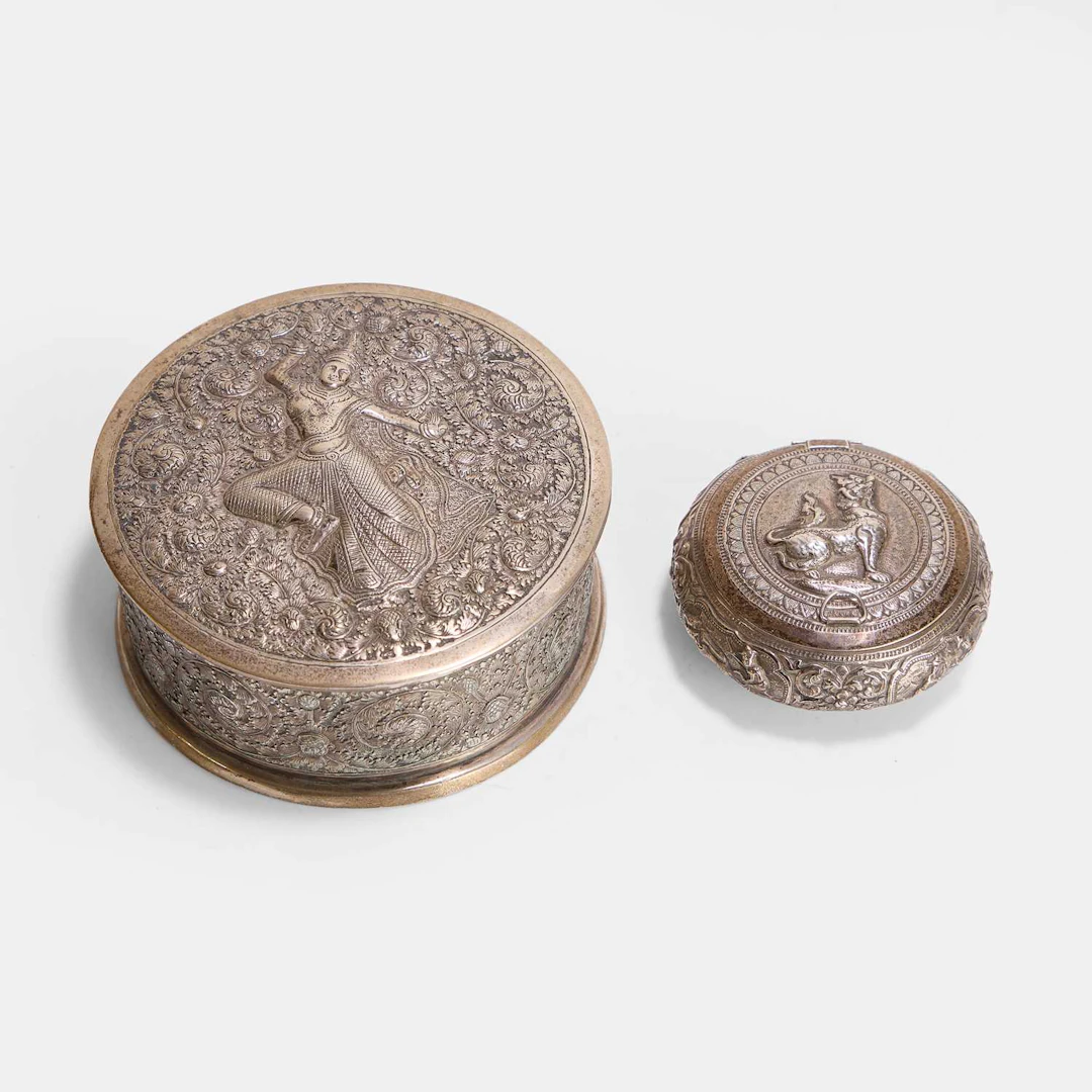 A Thai silver container 20th century