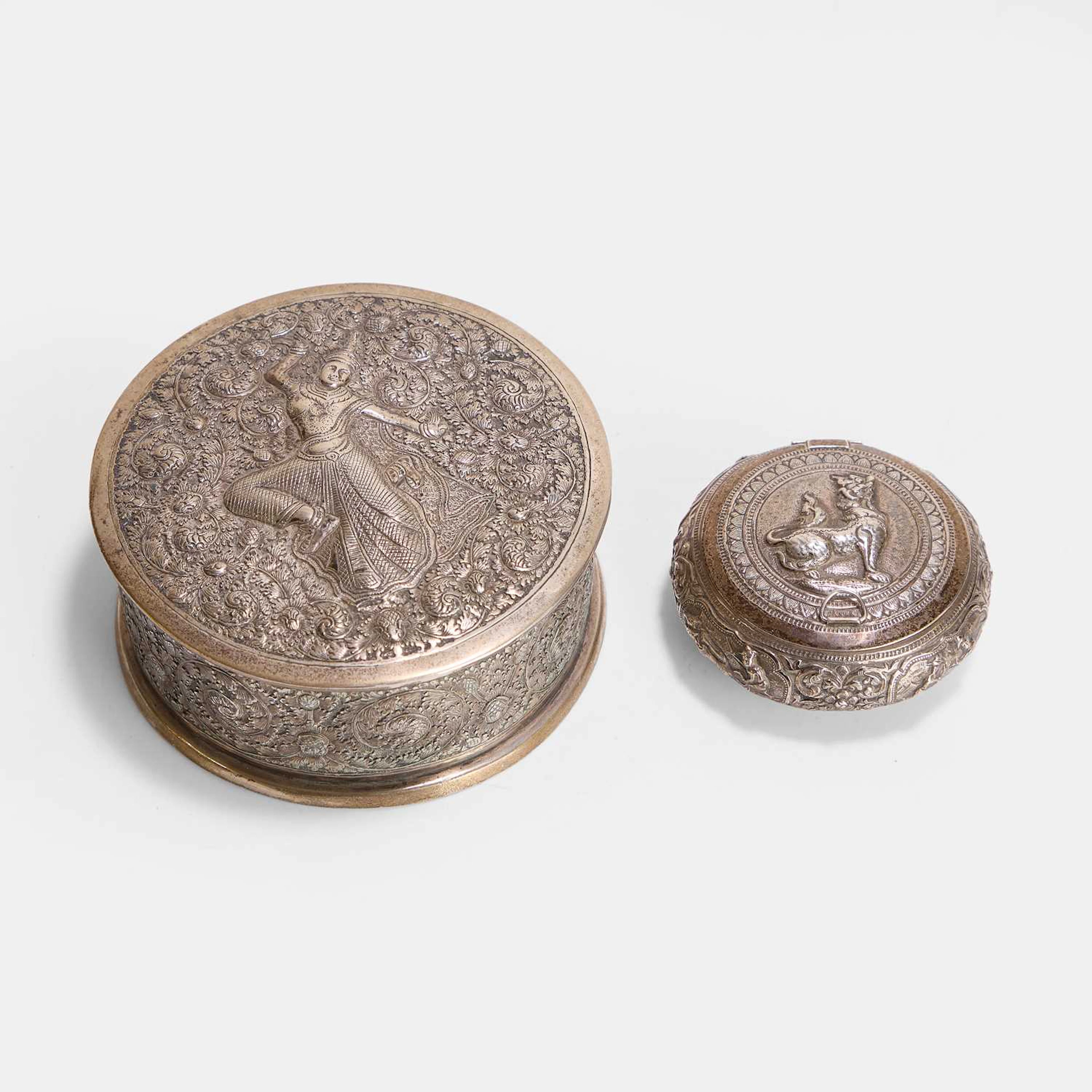 A Thai silver container 20th century