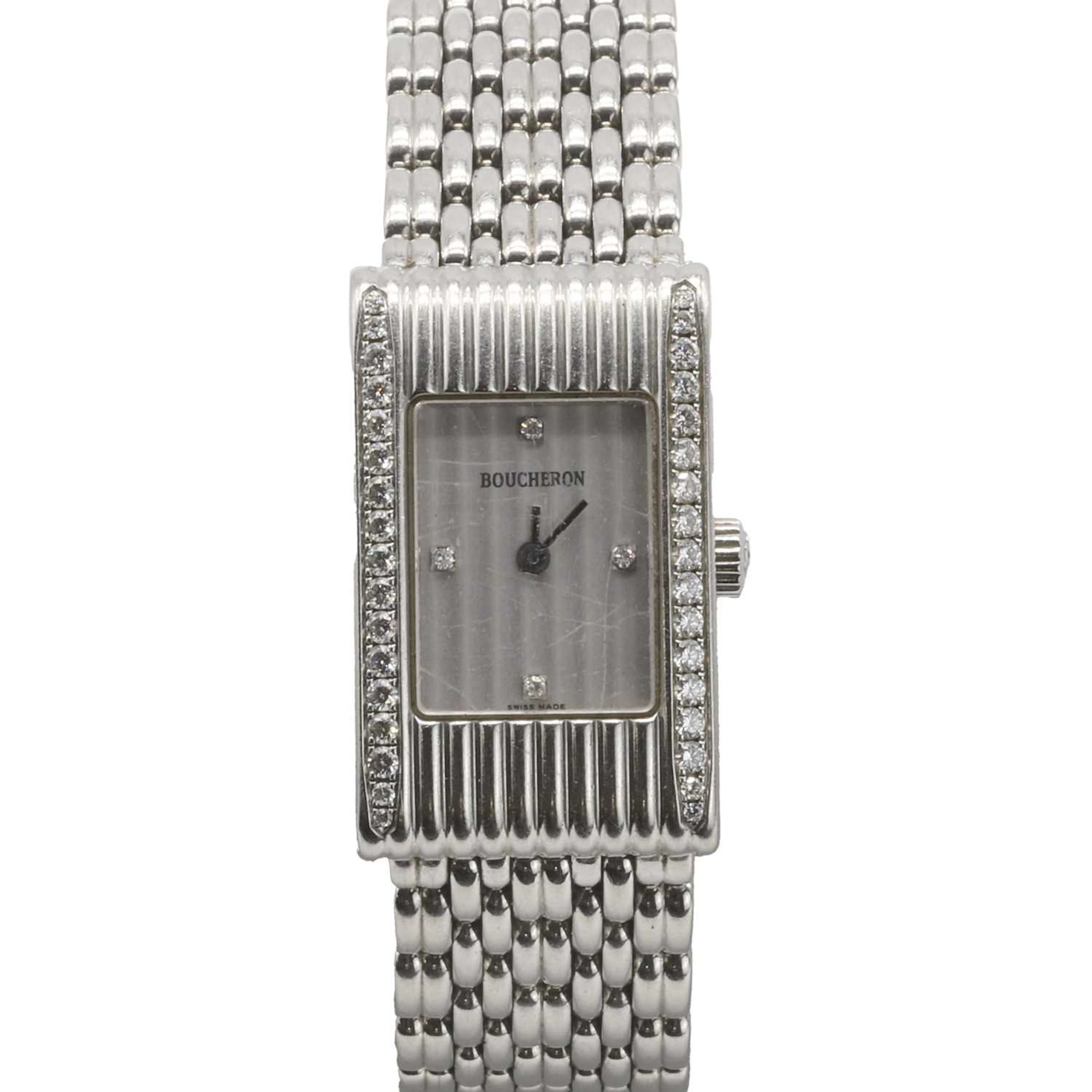 A ladies' stainless steel and diamond Reflet quartz bracelet watch