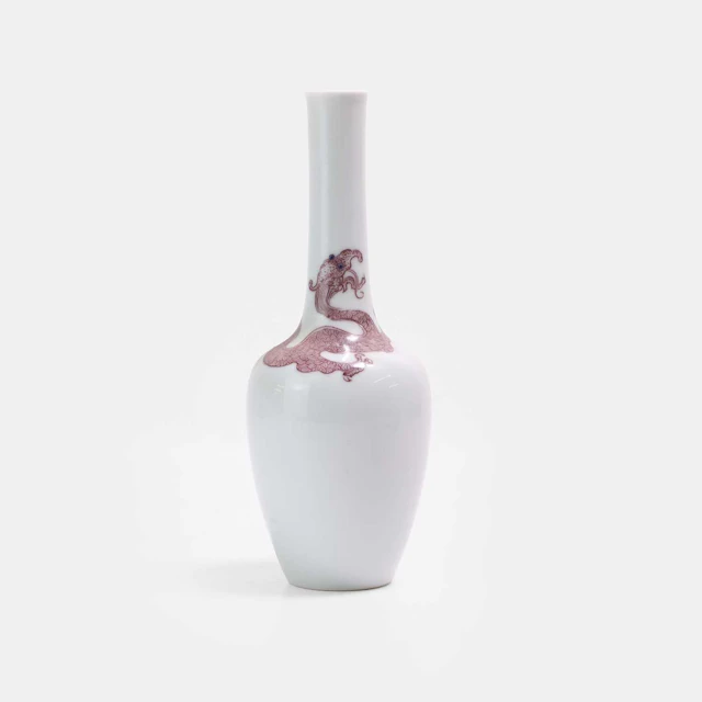 A Chinese copper-red decorated vase late Qing dynasty