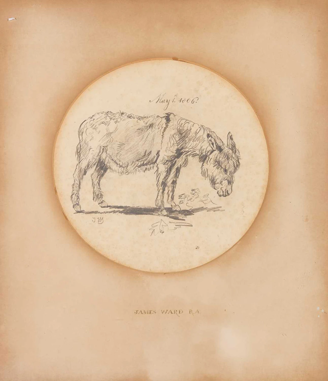 James Ward RA (British, 1769-1859) Study of a donkey