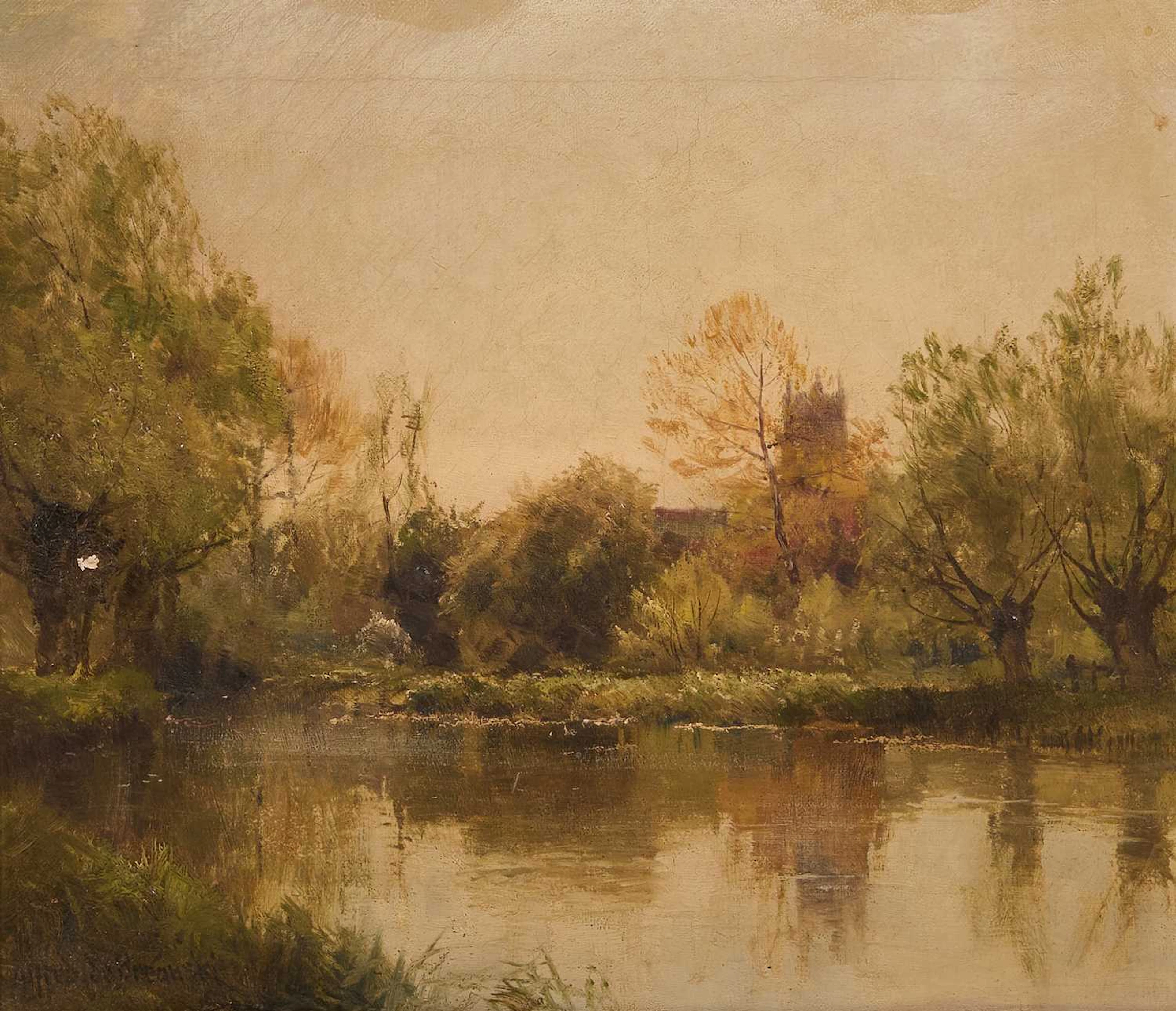 Alfred de Breanski Snr (British, 1852-1928) 'A Spring Morning', the