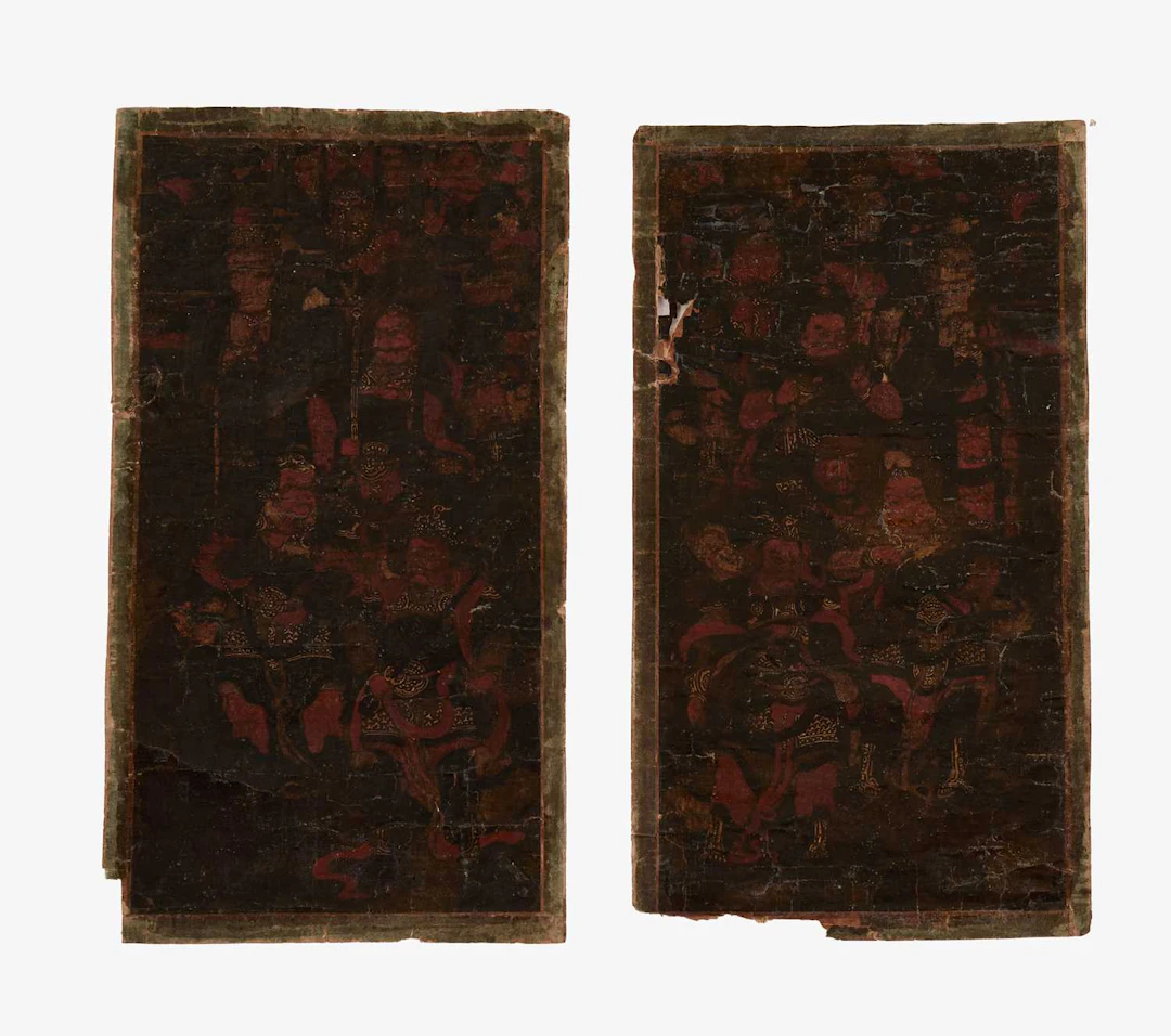 Two Chinese paintings of Daoist immortals 19th-20th century