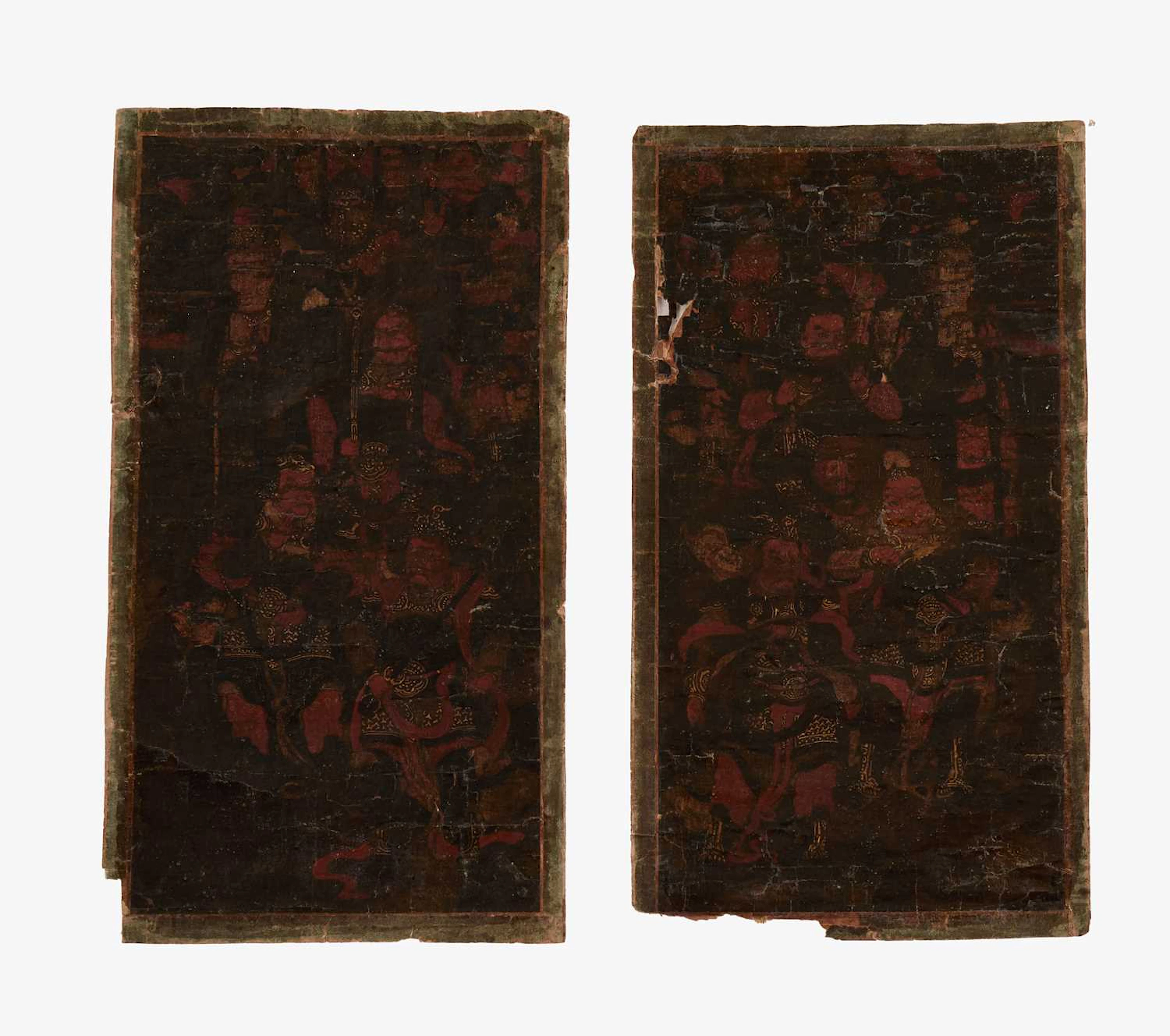 Two Chinese paintings of Daoist immortals 19th-20th century