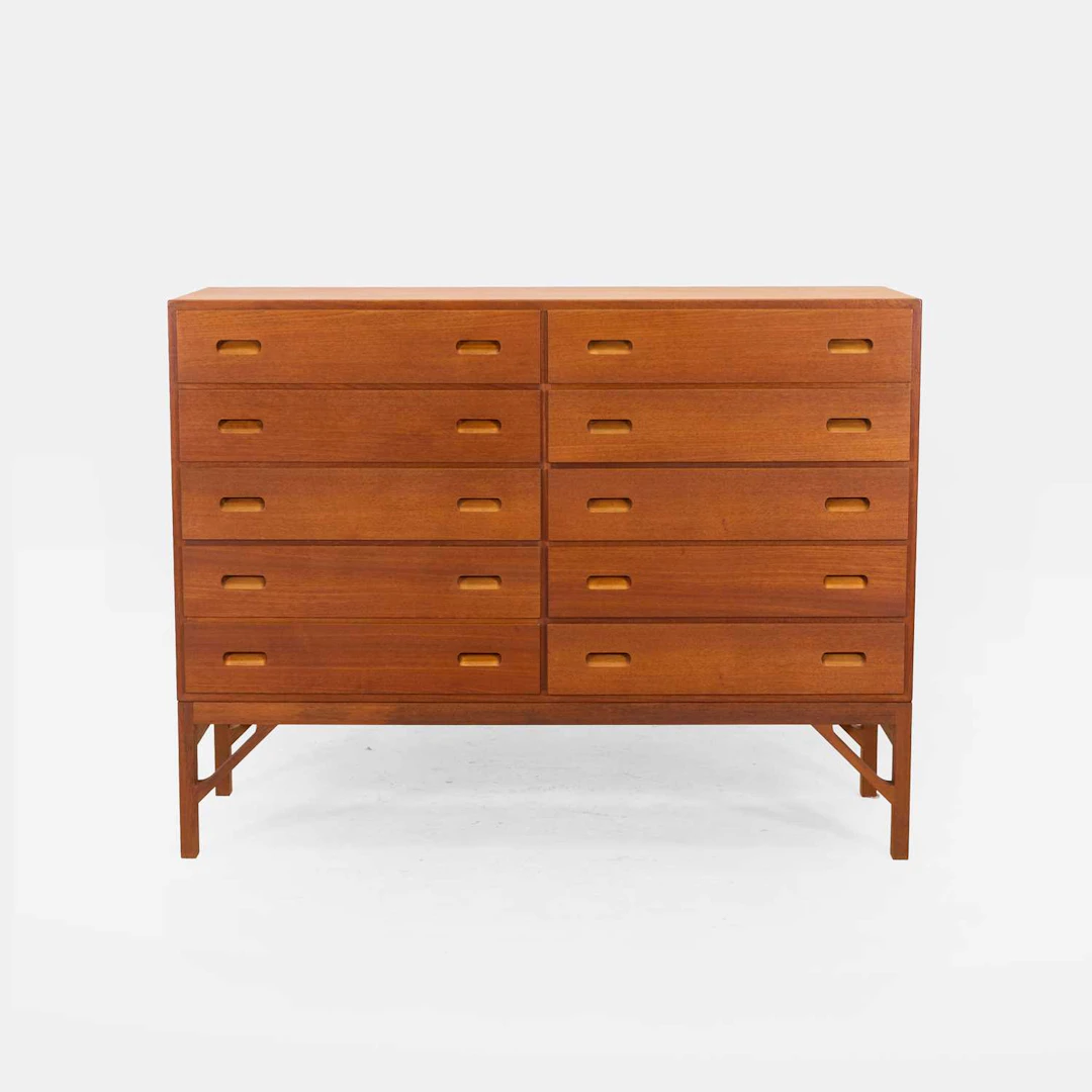 Børge Mogensen (Danish, 1914-1972) for FDB Mobler a teak ten-drawer chest