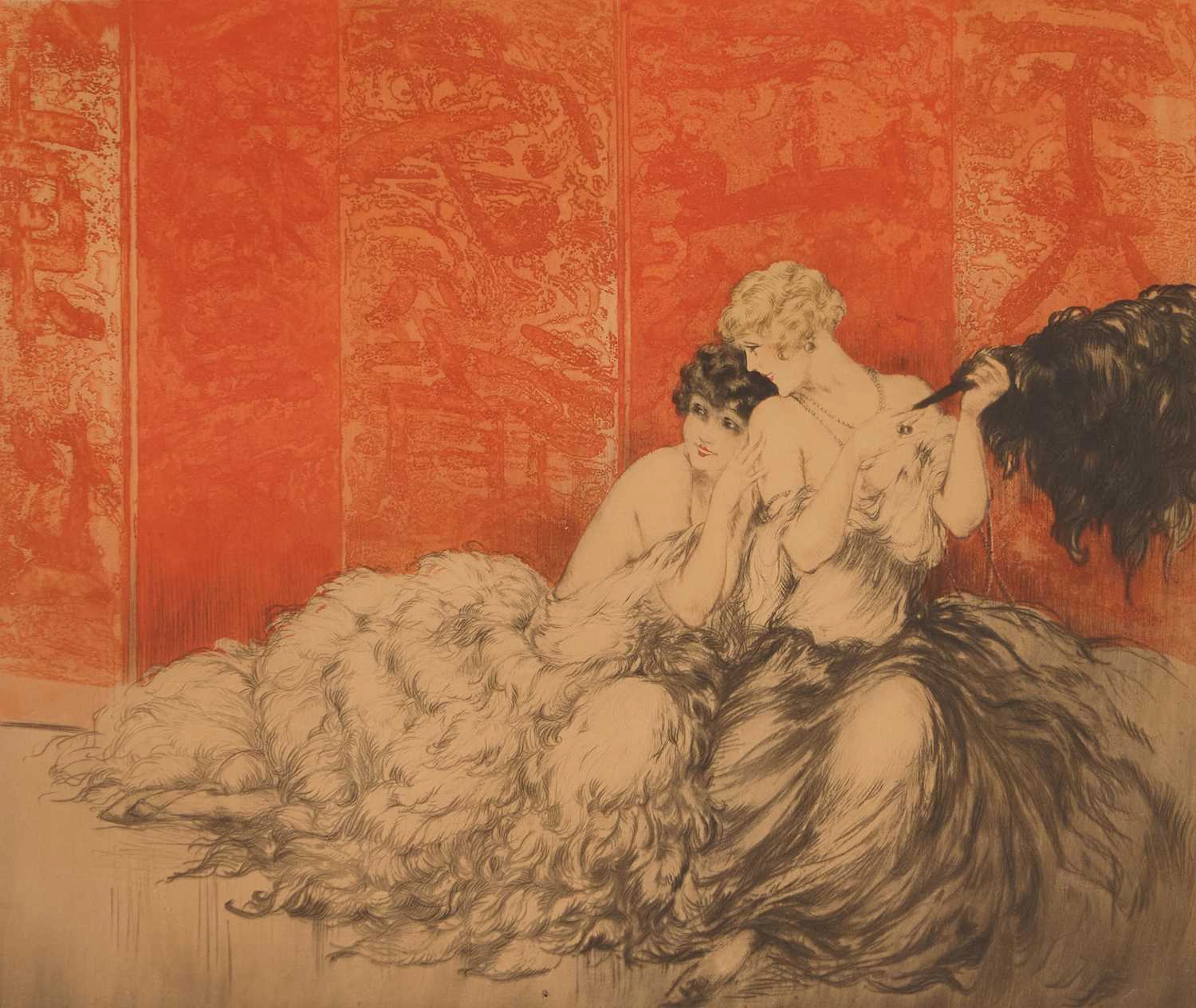 Louis Icart (French, 1888-1950) 'Moquerie', 1928