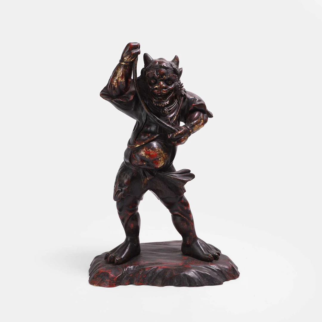A Japanese gilt-lacquer wood figure 19th-20th century