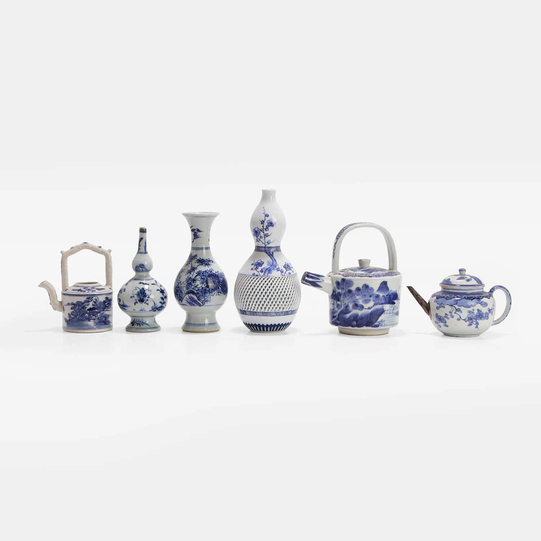 A group of Japanese blue and white porcelain 19th-20th century