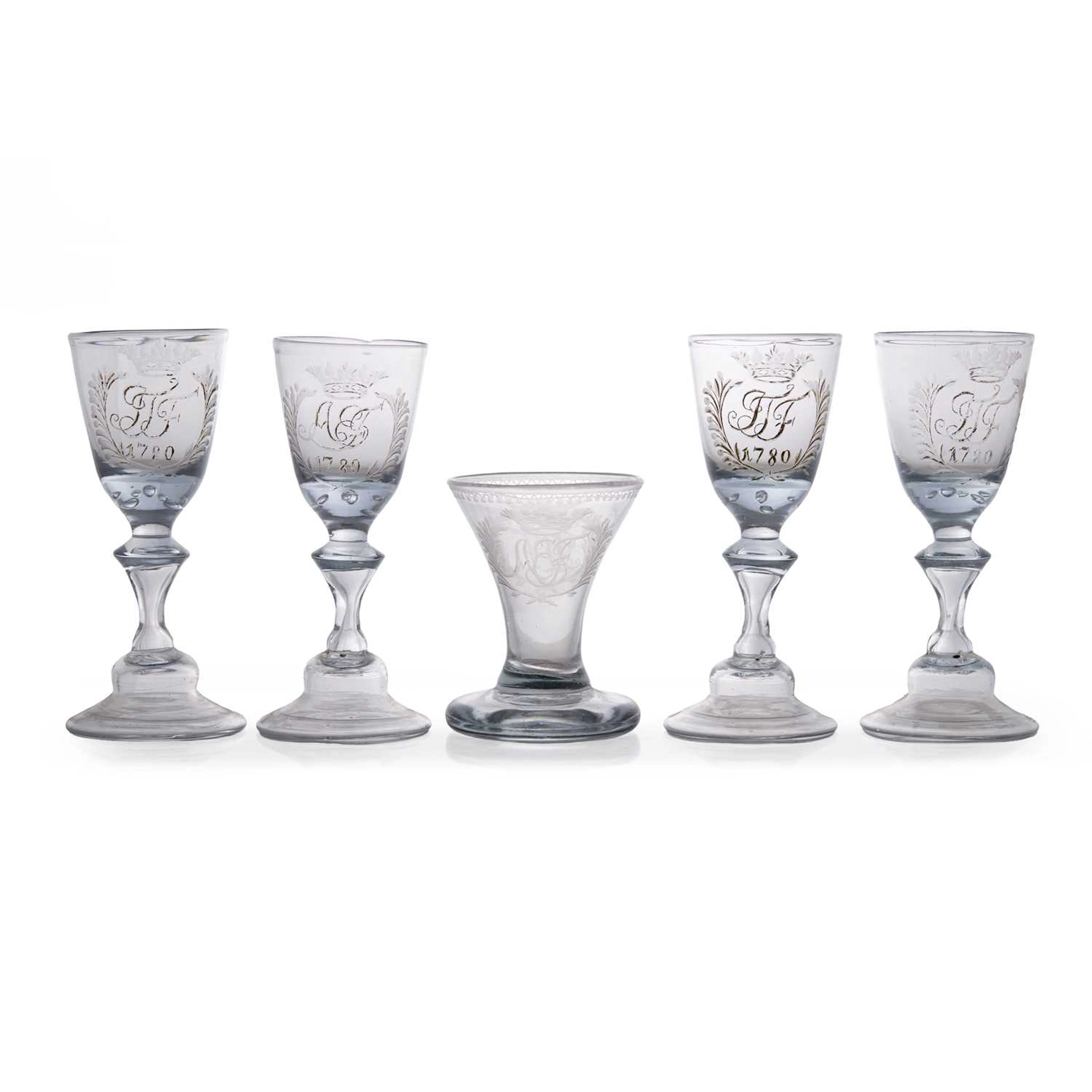 A collection of table glass 18th century