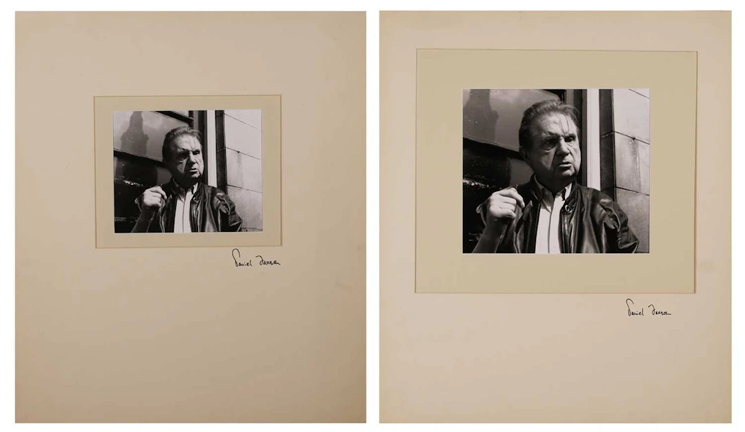 Daniel Farson (British, 1927-1997) Two head shots of Francis Bacon