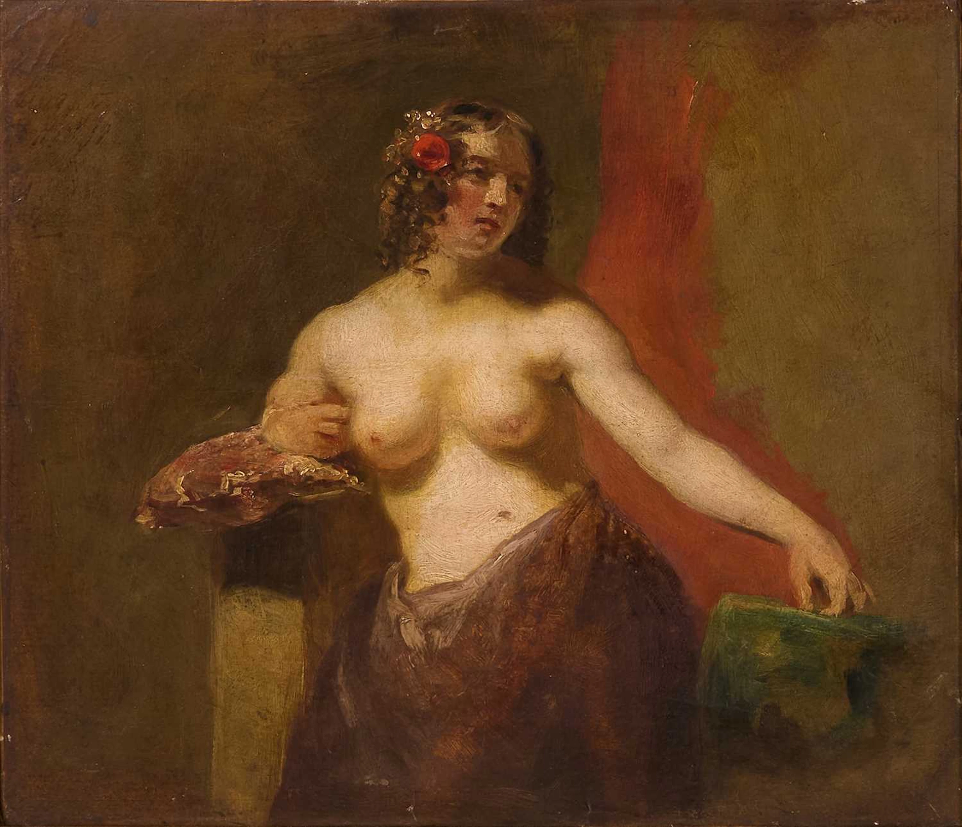 Attributed to Henry Liverseege (British, 1803-1832) A nude study