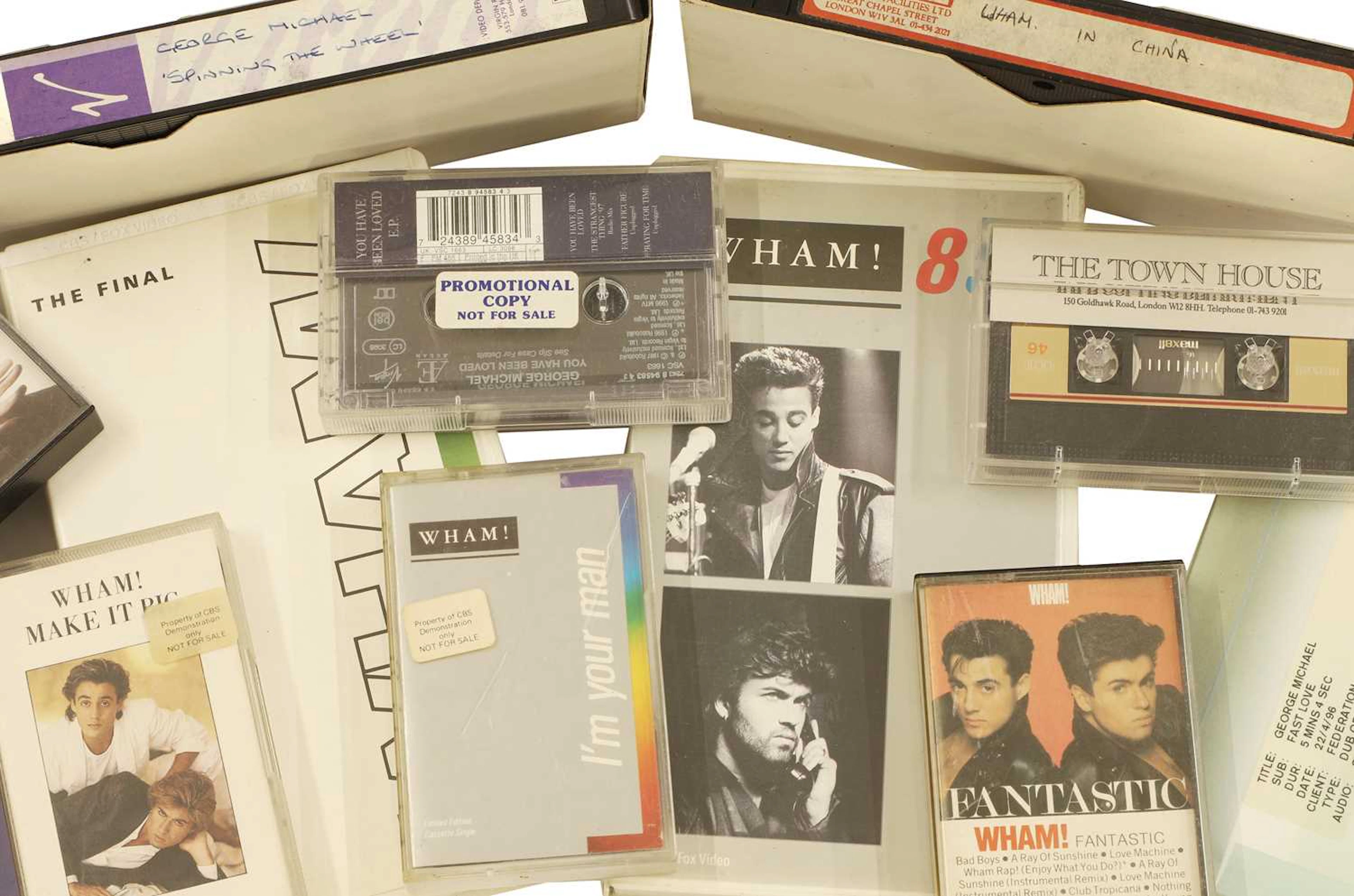 George Michael and Wham! a collection of CDs, cassette tapes and videos