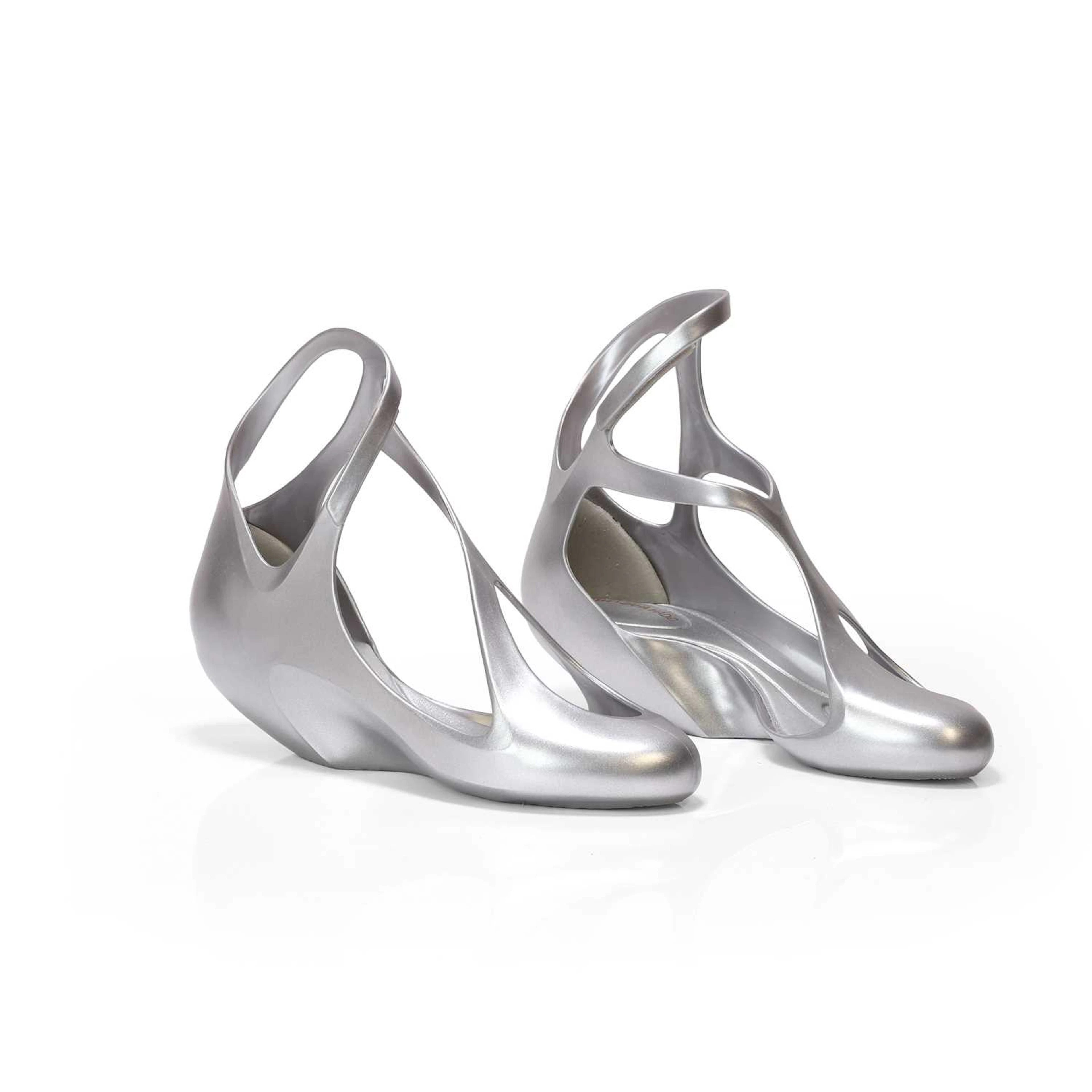 Zaha Hadid (Iraqi / British, 1950-2016) for Melissa a pair of heeled shoes