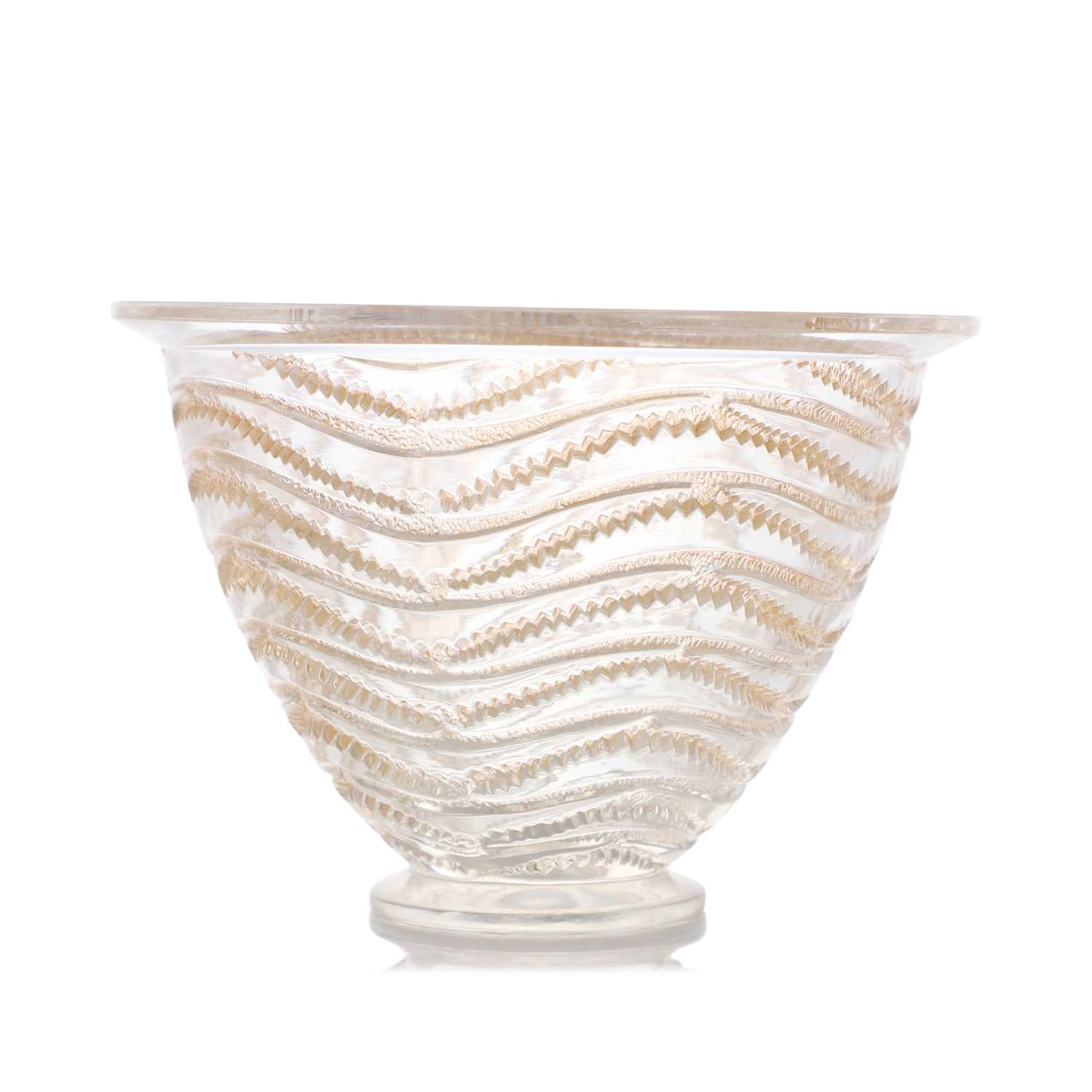 René Lalique (French, 1860-1945) an 'Annecy' vase, No. 10-884, designed