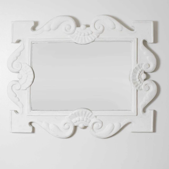 ▲ Jacques Grange (French, b.1944) a white plaster mirror