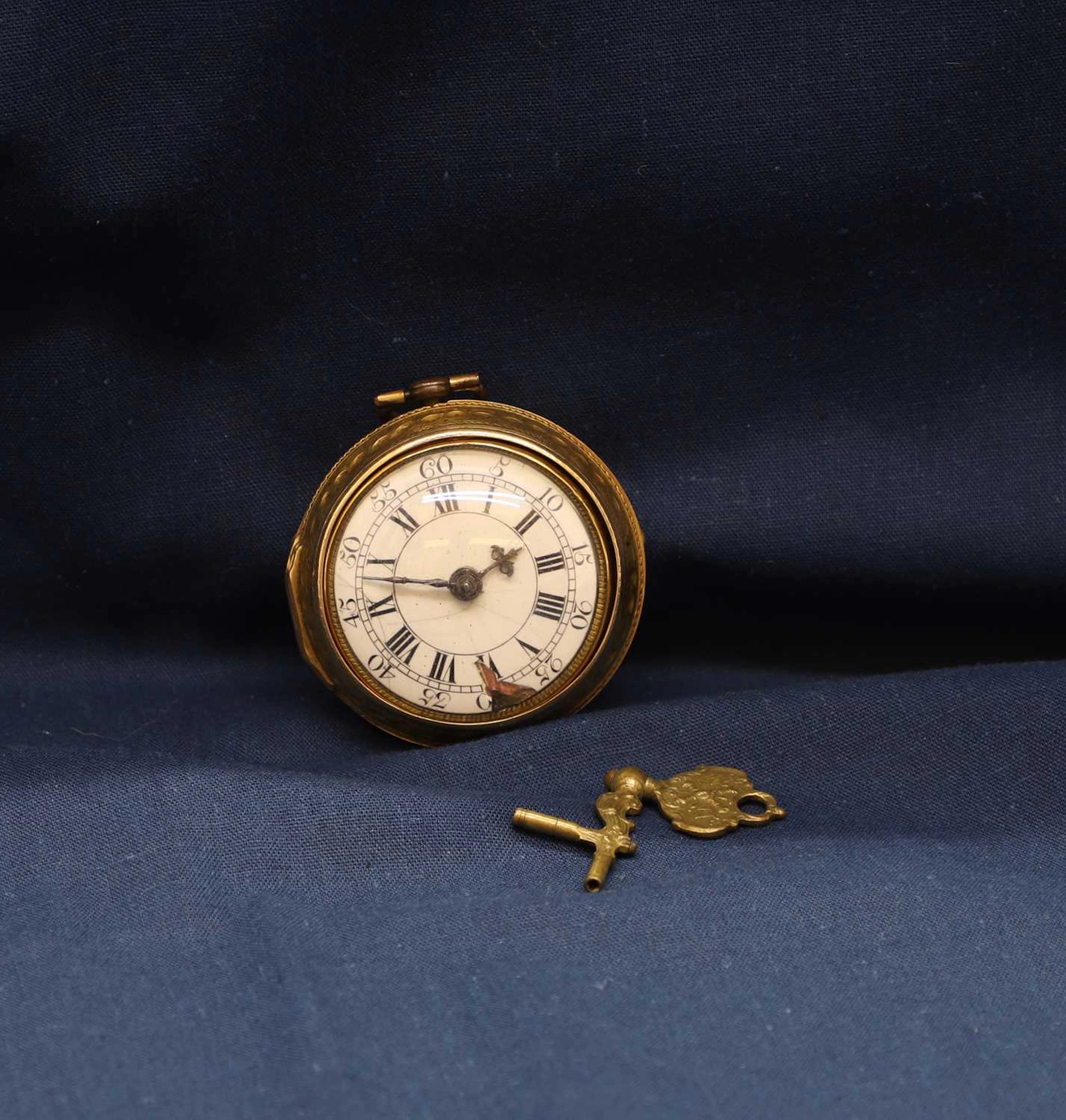 An early 18th century. 18ct gold, Verge pocket watch