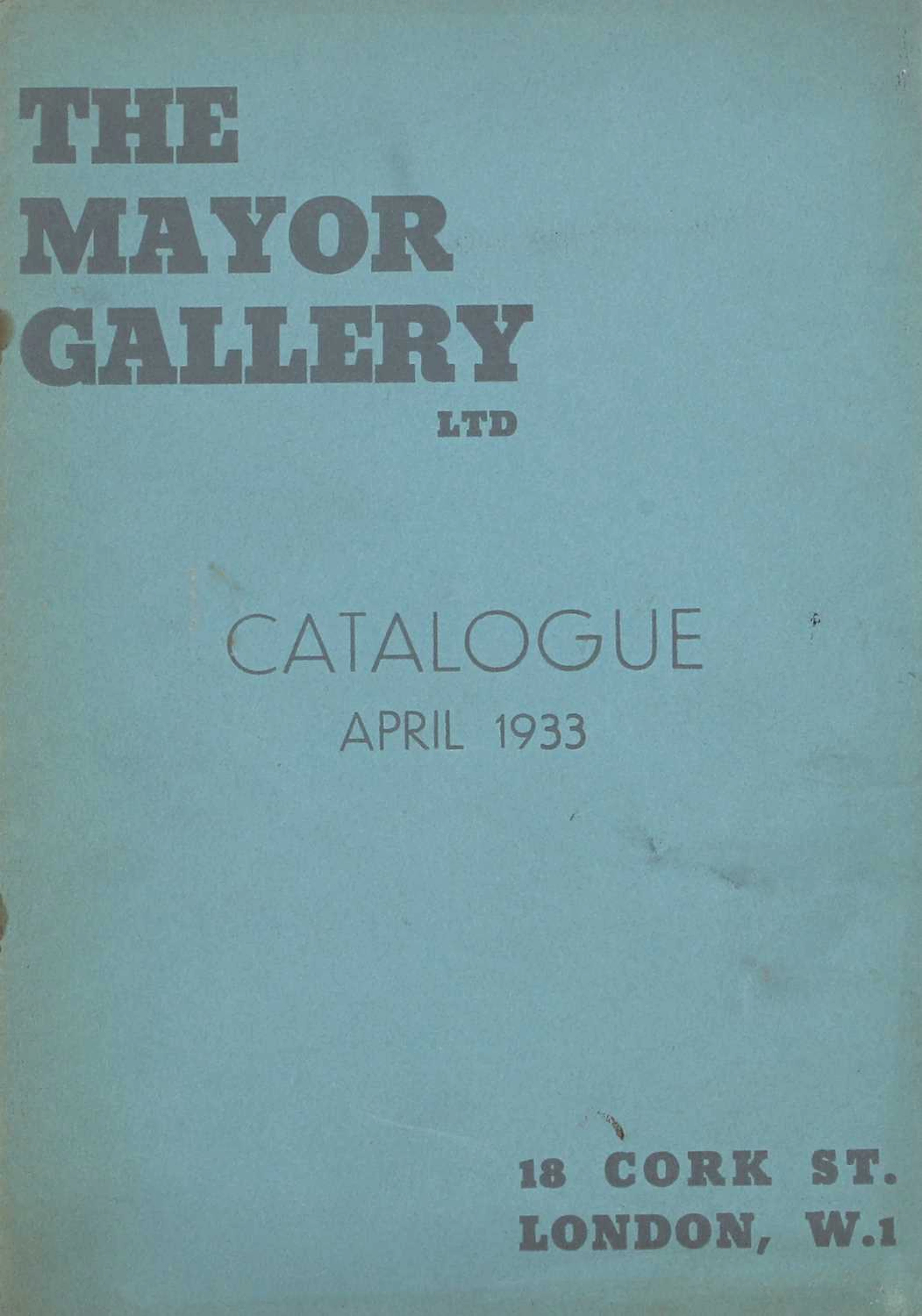 Francis Bacon (British, 1909-1992) A Mayor Gallery exhibition catalogue