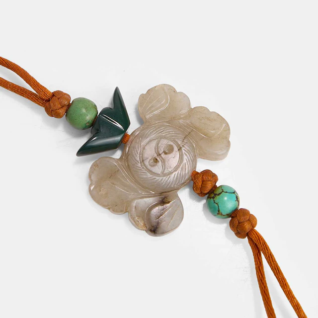 A Chinese jade pendant Yuan-Ming dynasties