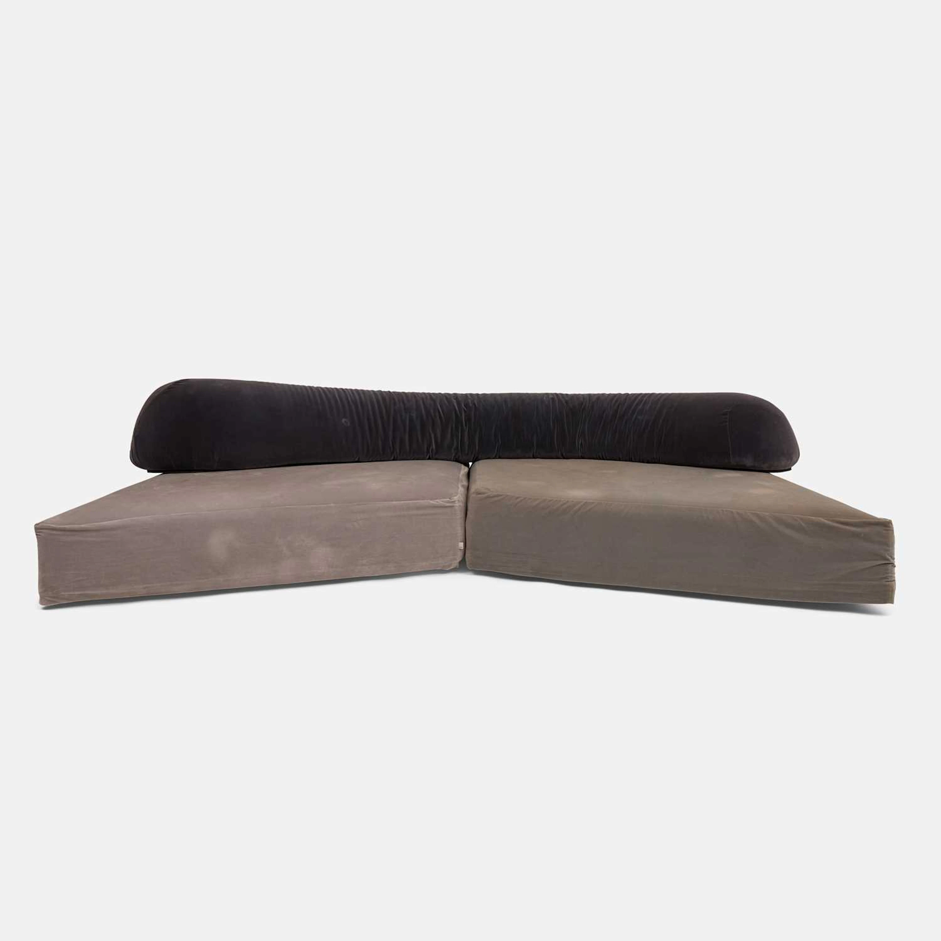 Francesco Binfaré (Italian, b.1939) for Edra a pair of 'On the Rocks' sofas