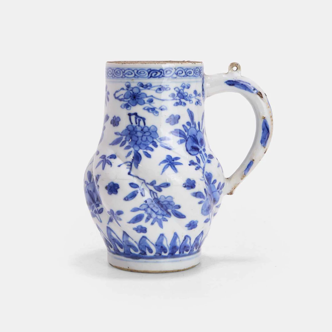 A Chinese blue and white jug 18th century