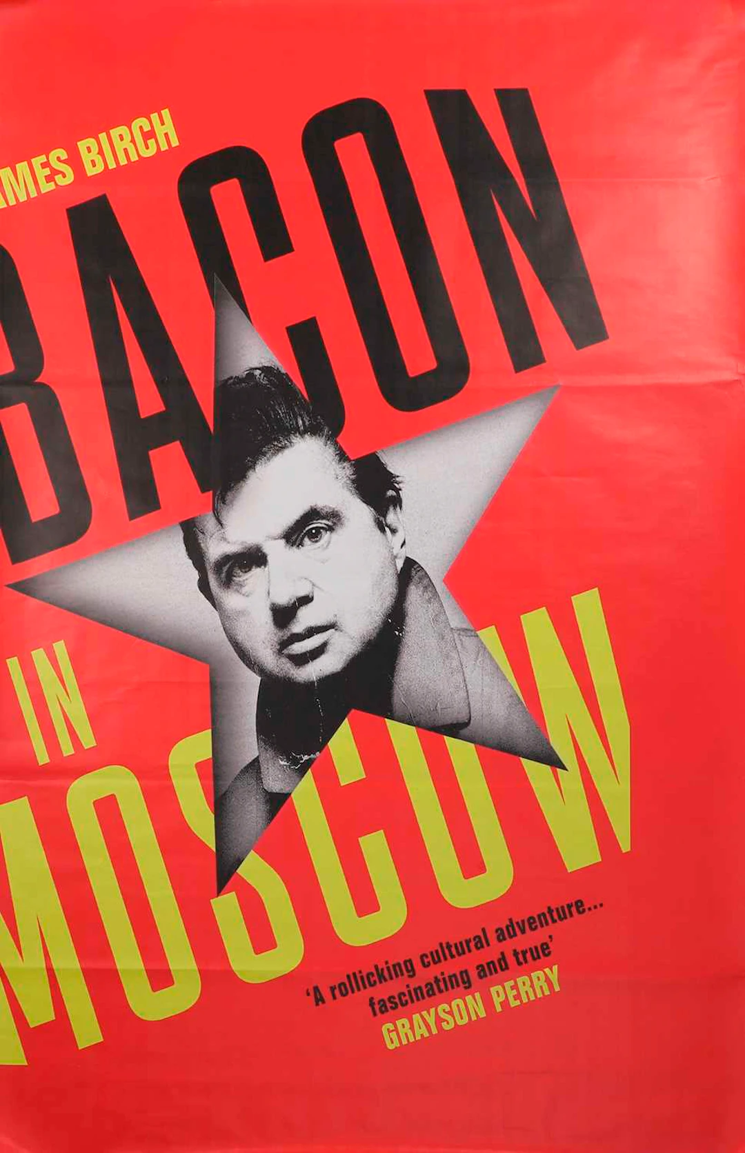A promotional poster 'Bacon in Moscow'