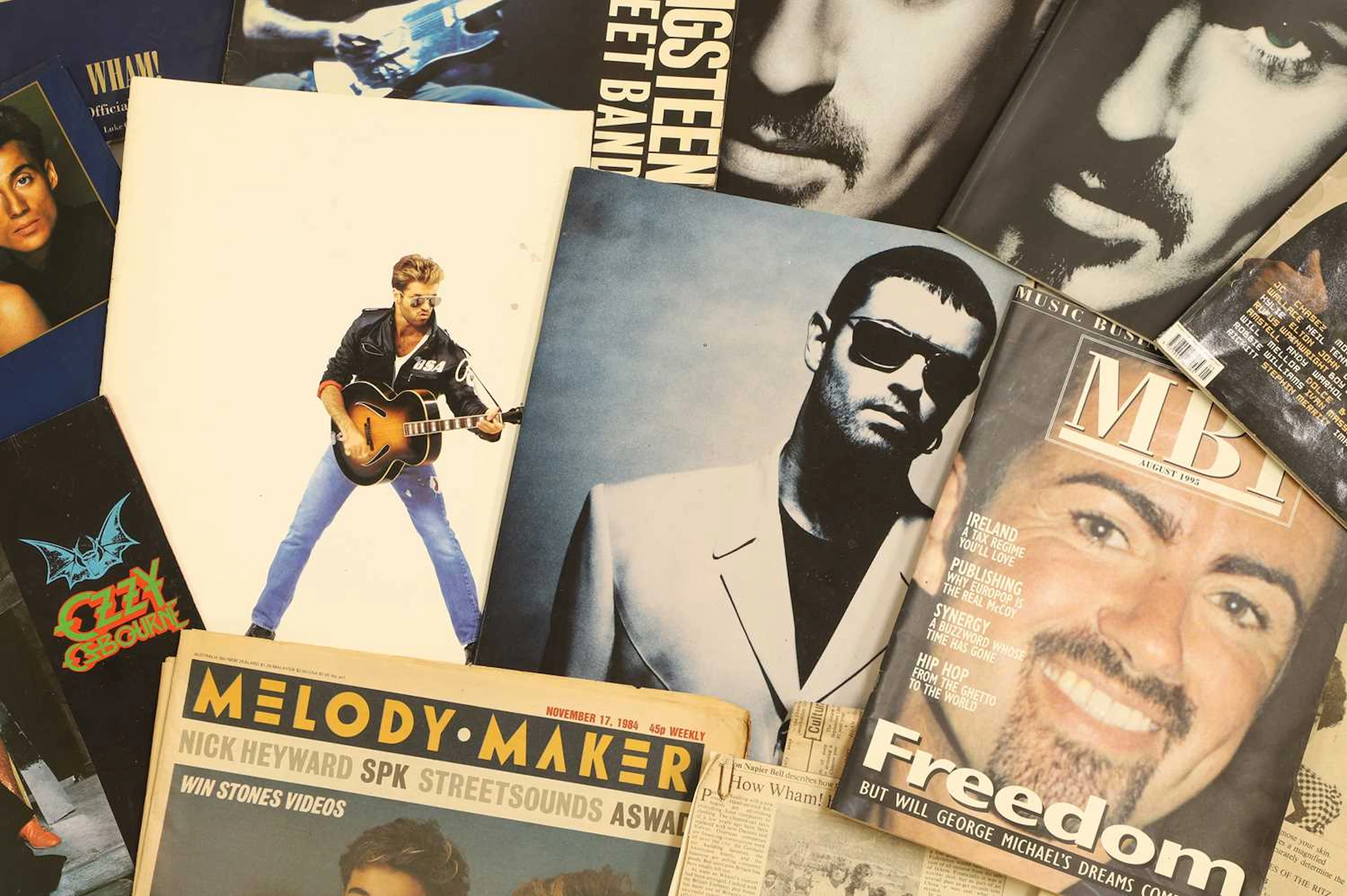 Wham! and George Michael memorabilia comprising: