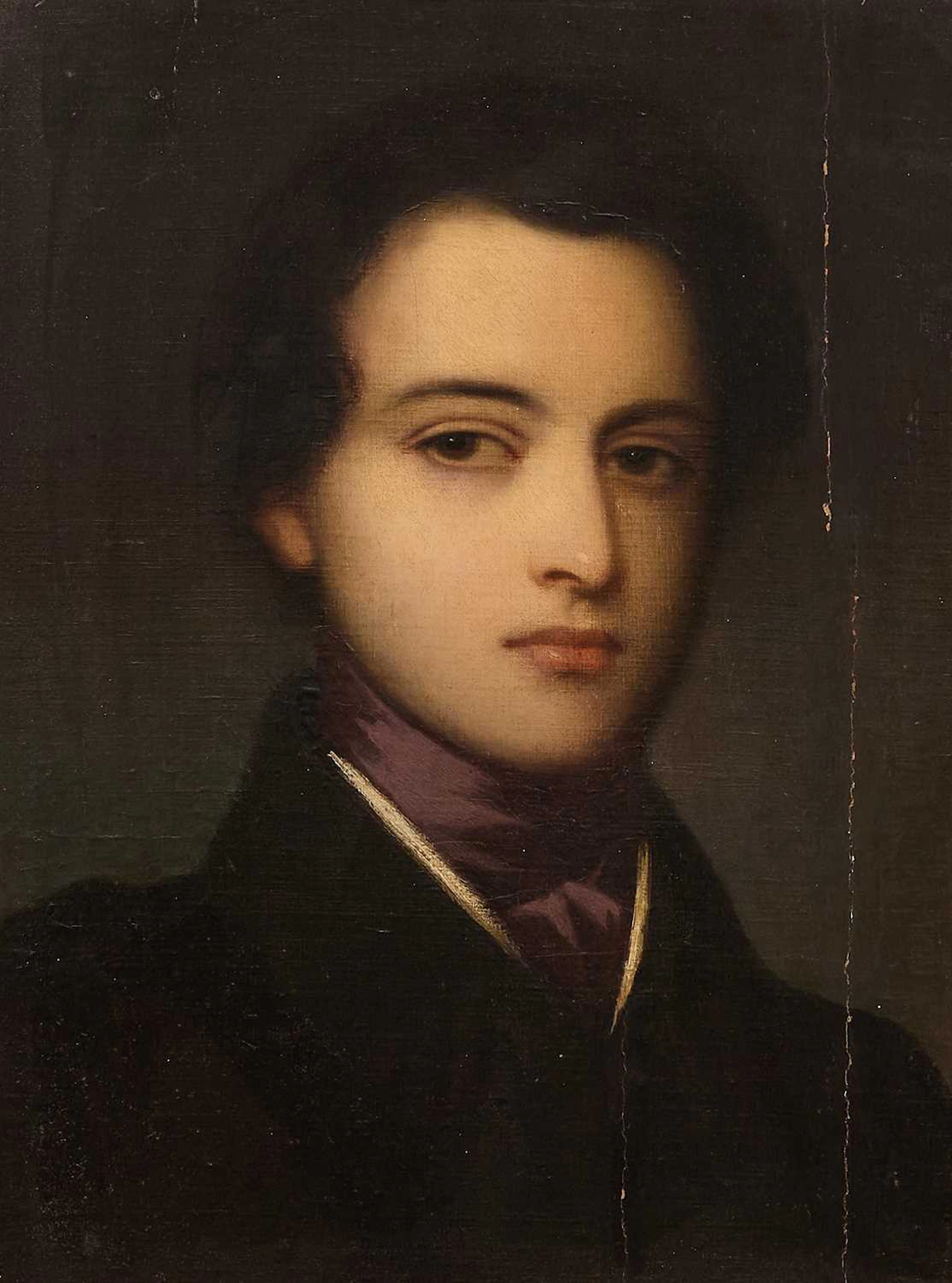 Attributed to Firmin Massot (Swiss, 1766-1849) Portrait of a young
