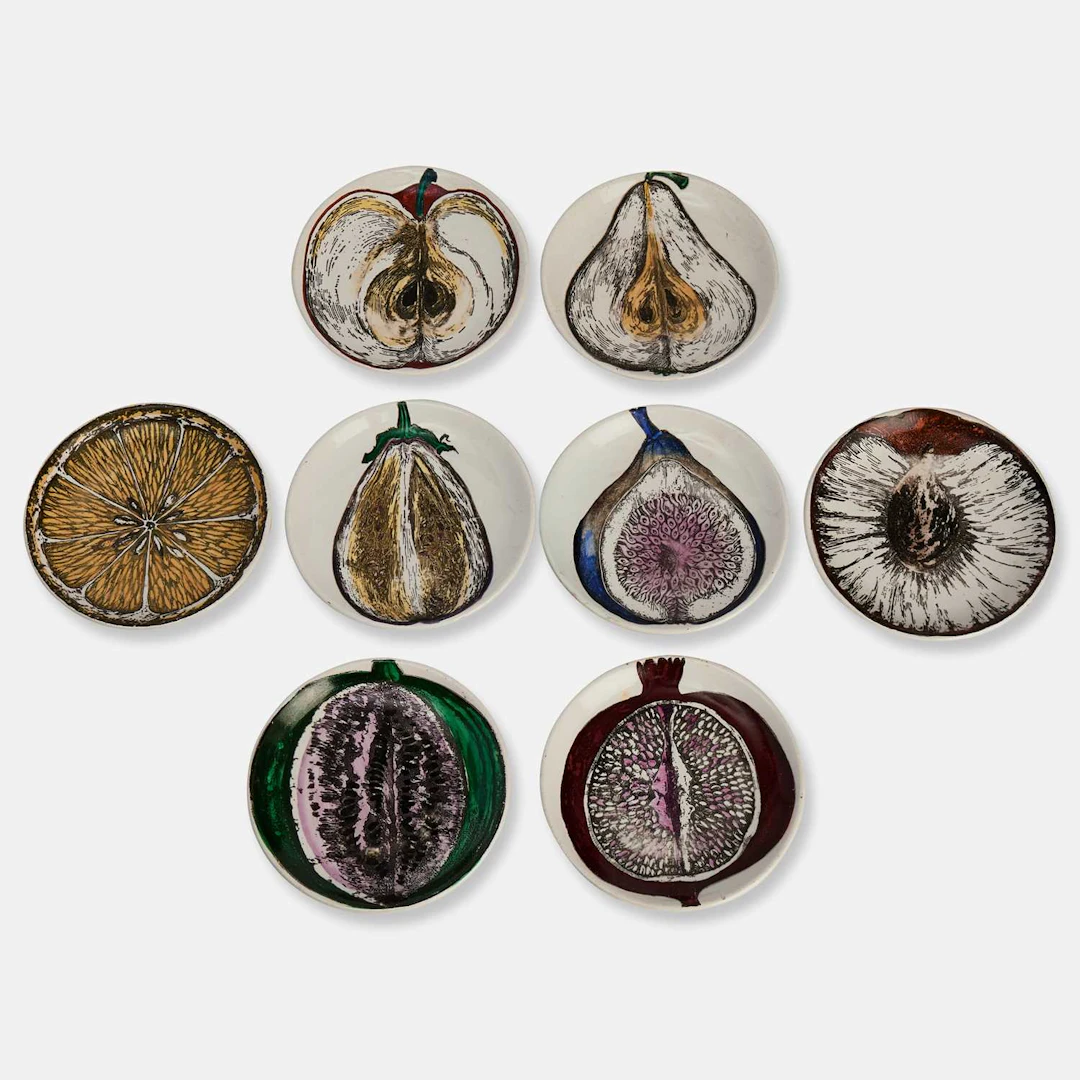 Fornasetti a set of eight coasters