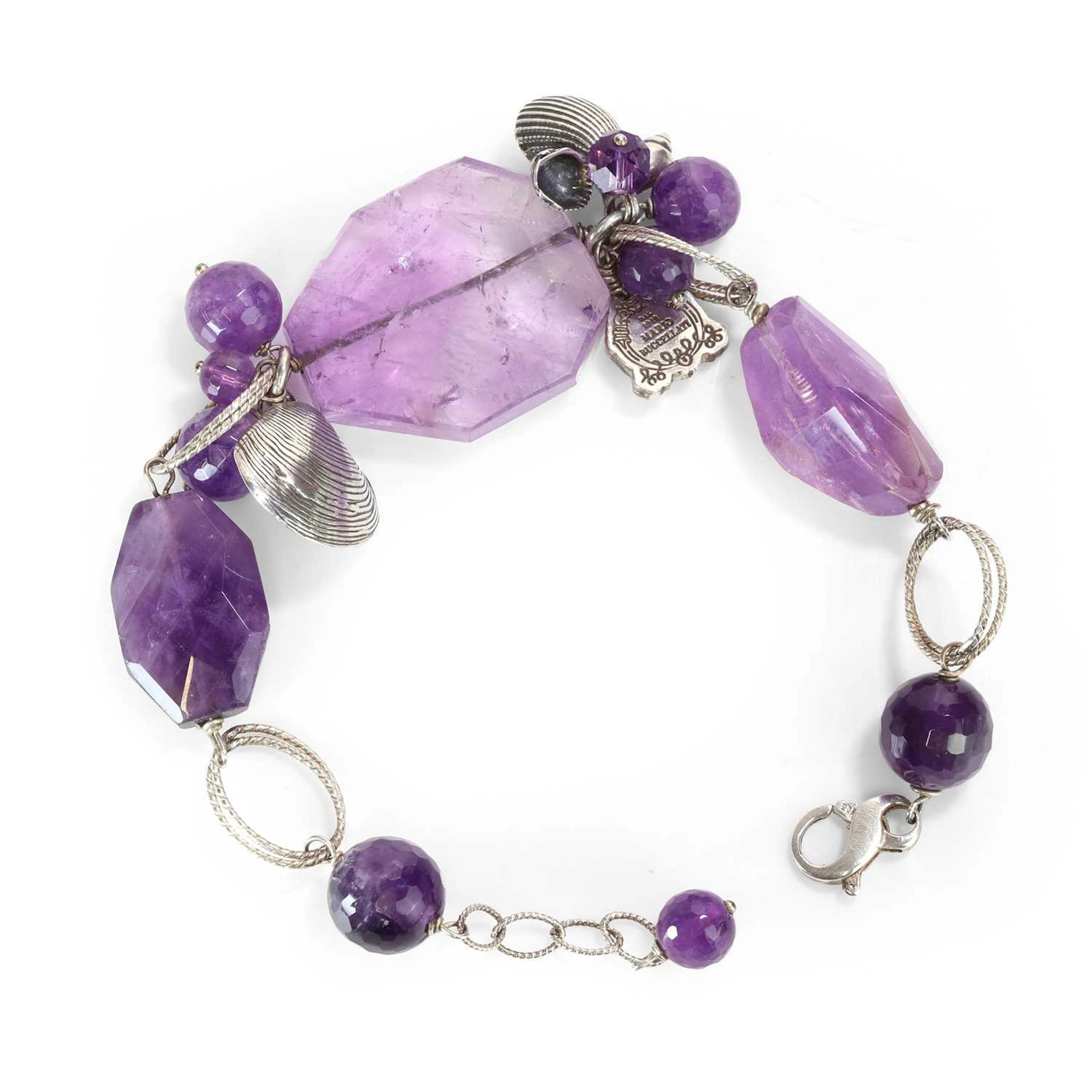 Mario Buccellati a silver amethyst bracelet
