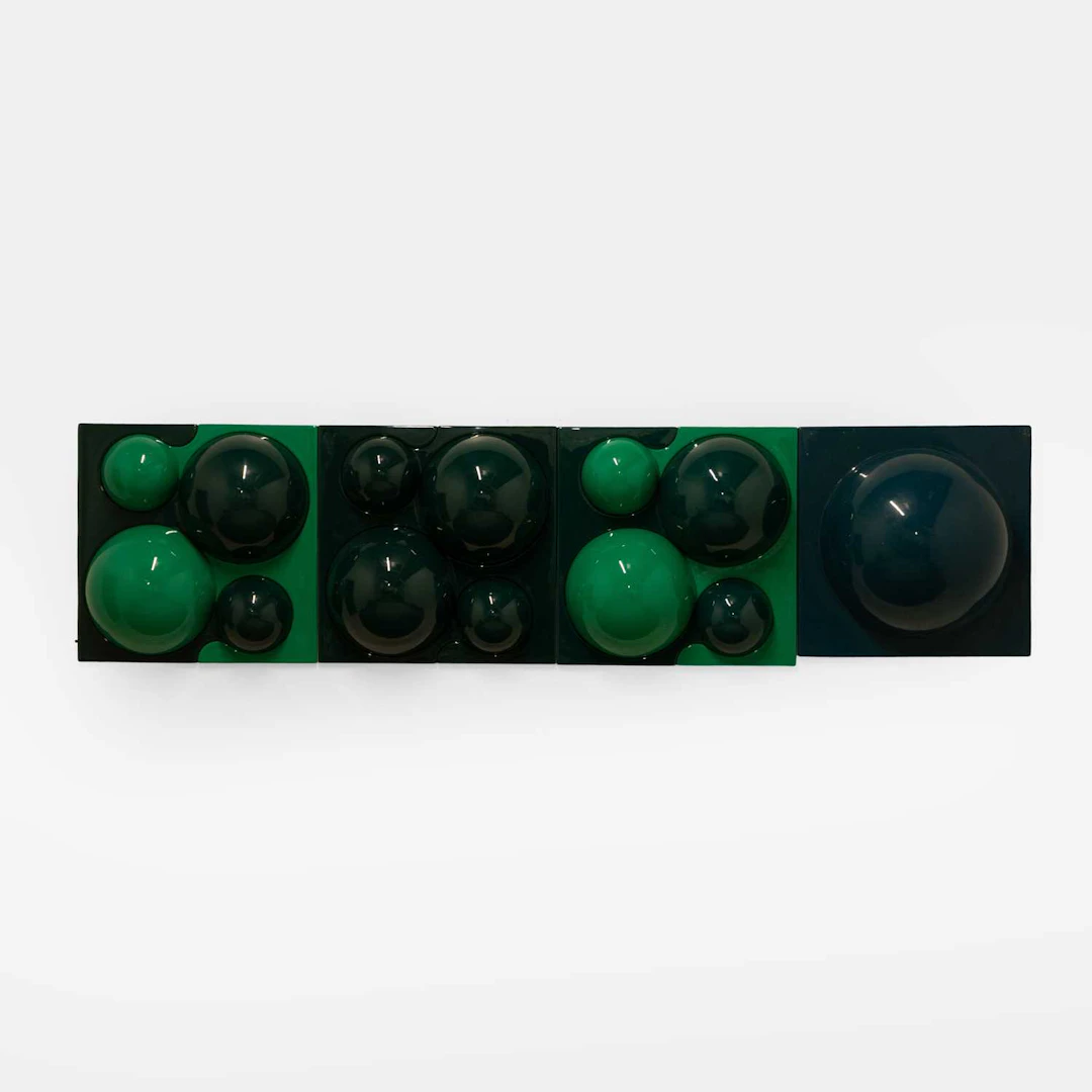 Manner of Verner Panton for Visiona 2 a group of four wall panels