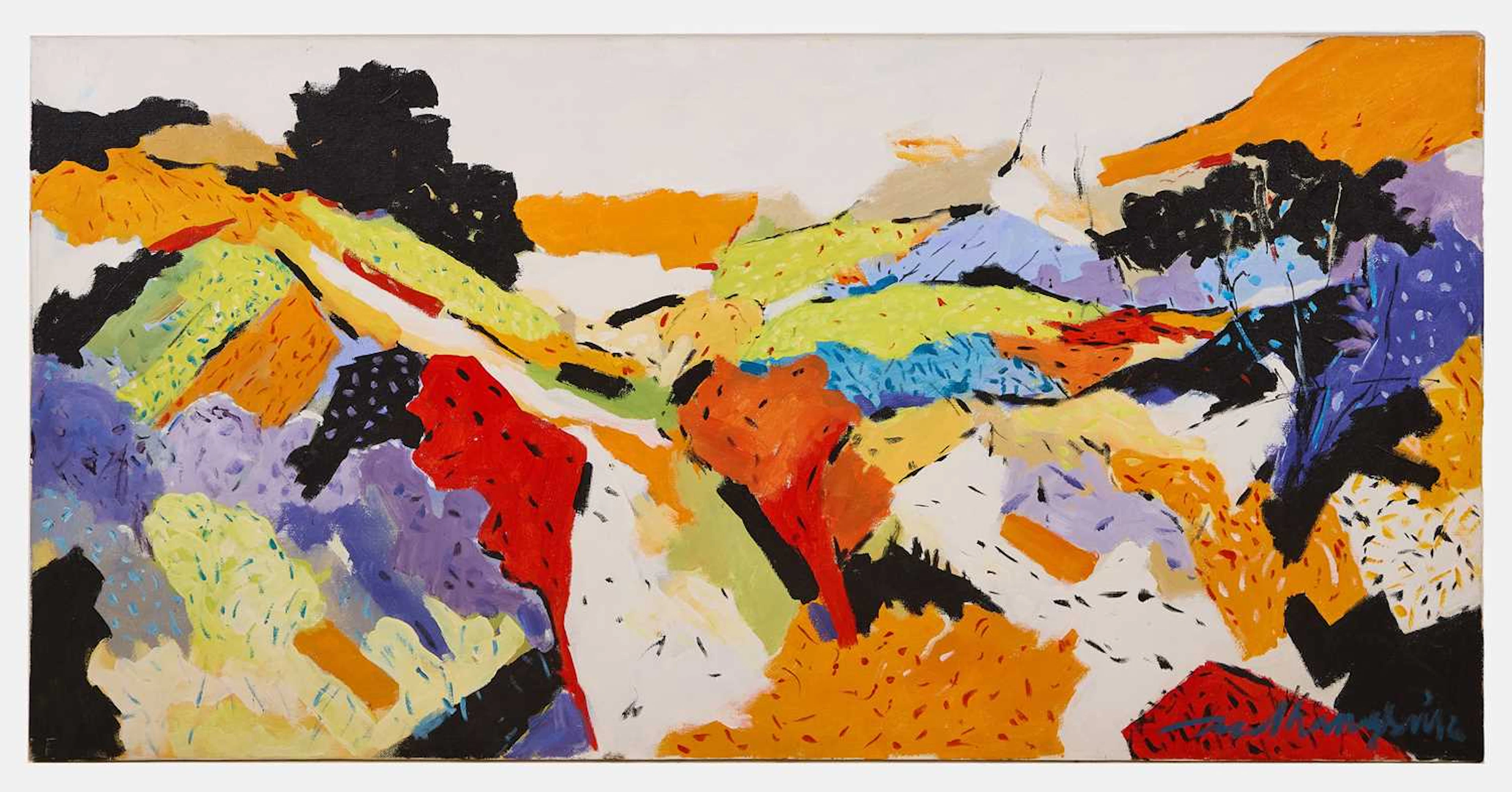 Sudhangsu Bandyopadhyay (Indian, b.1949) Untitled (Abstraction)