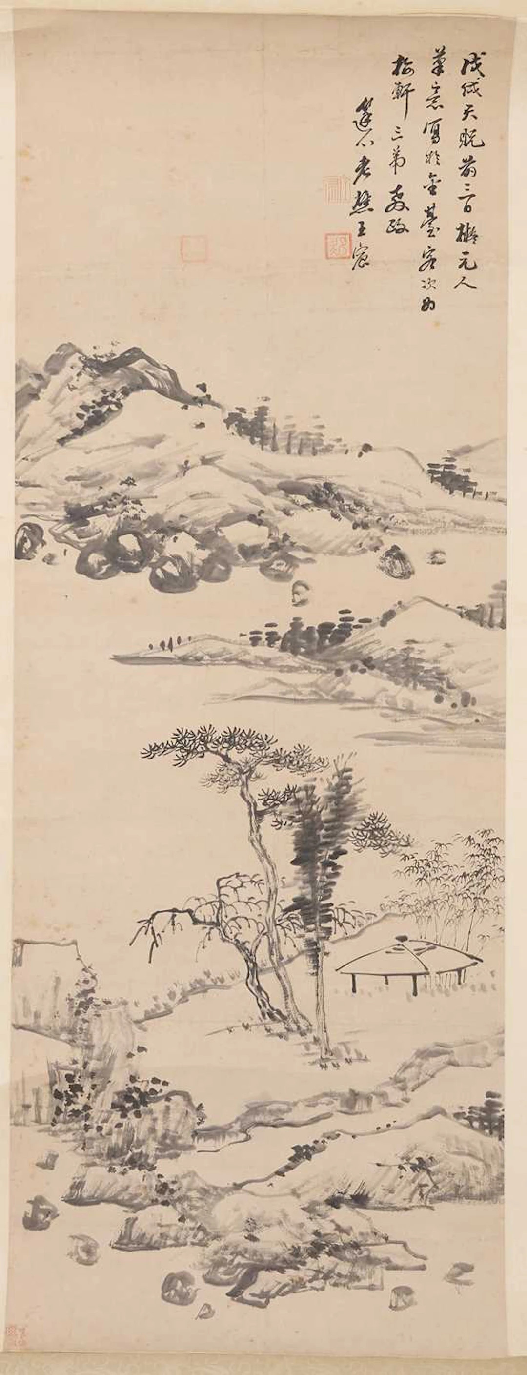 A Chinese hanging scroll 19th-20th century